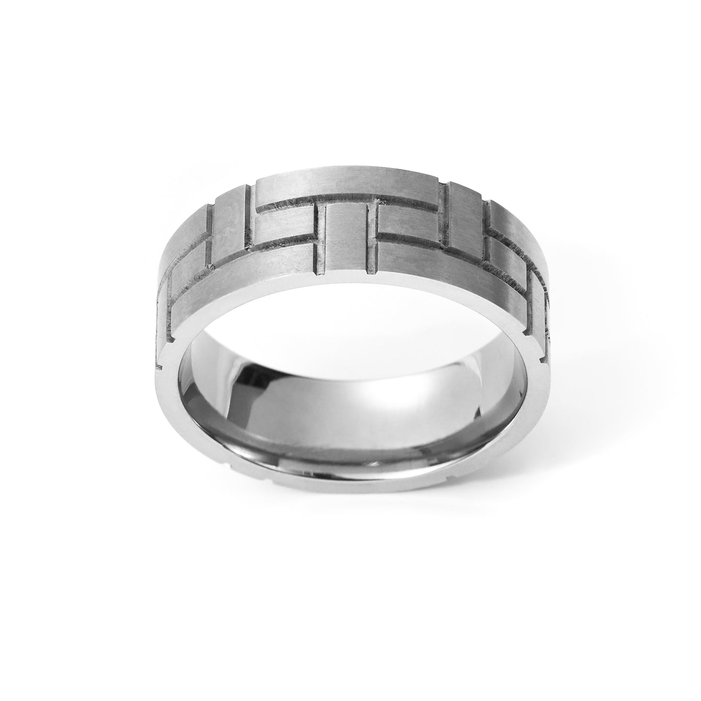 Stainless steel Chain Link Design Band Ring