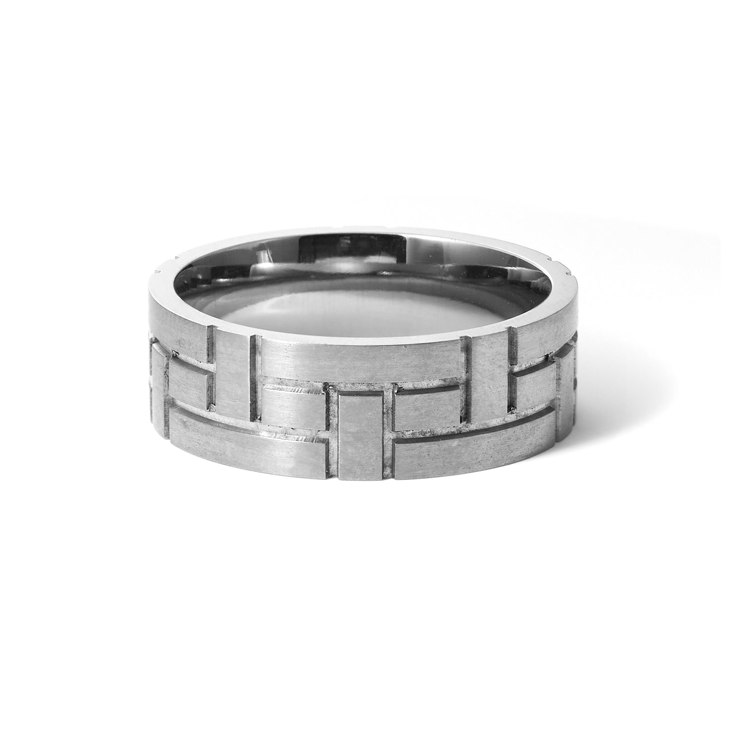 Stainless steel Chain Link Design Band Ring