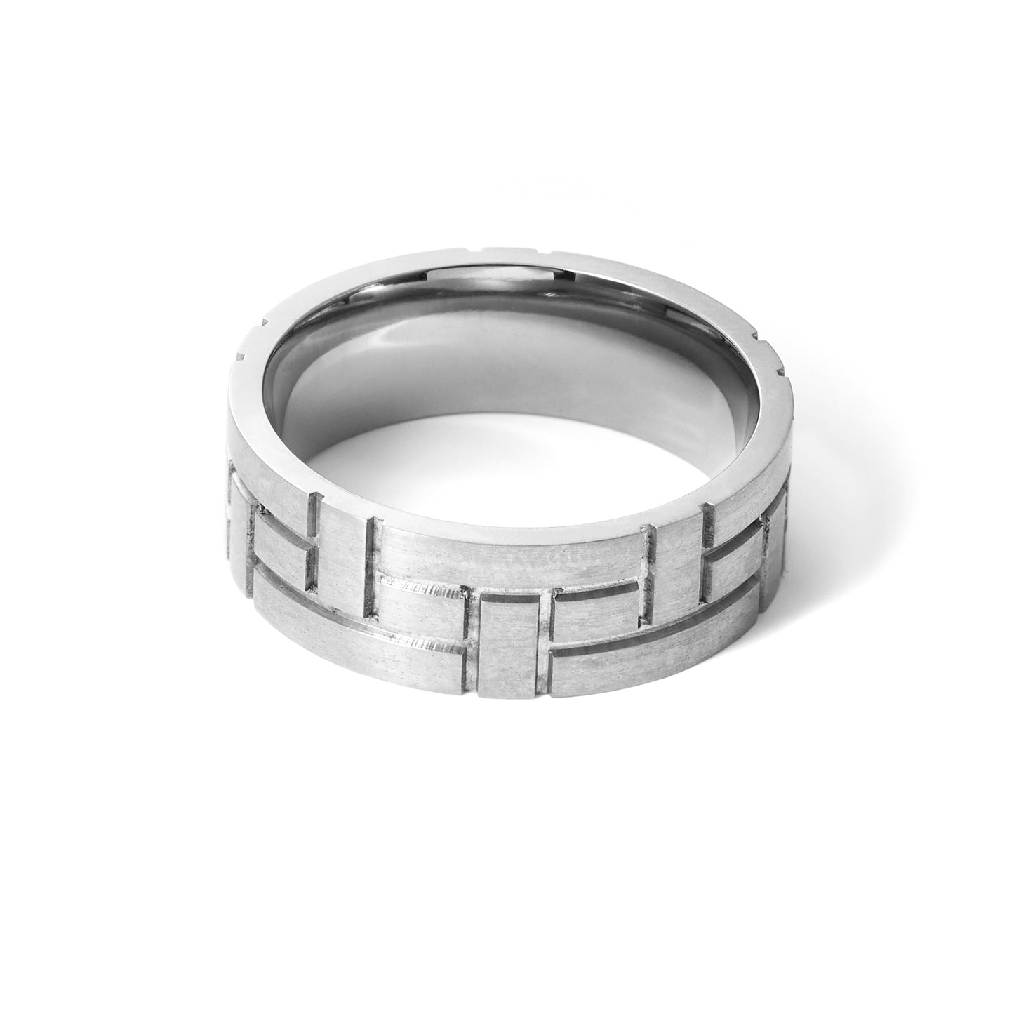 Stainless steel Chain Link Design Band Ring