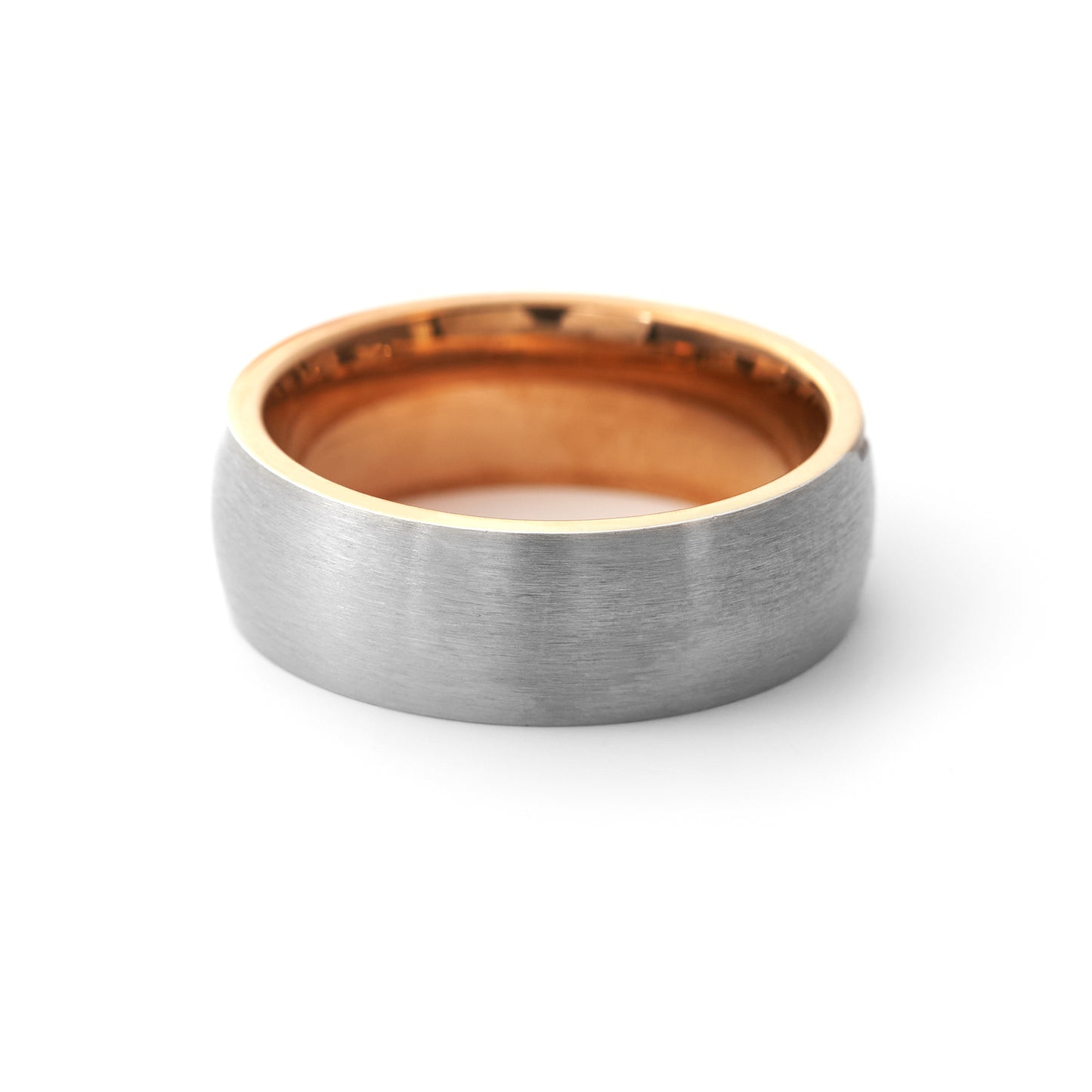 Men’s Wedding Band Rose Gold and Diamonds