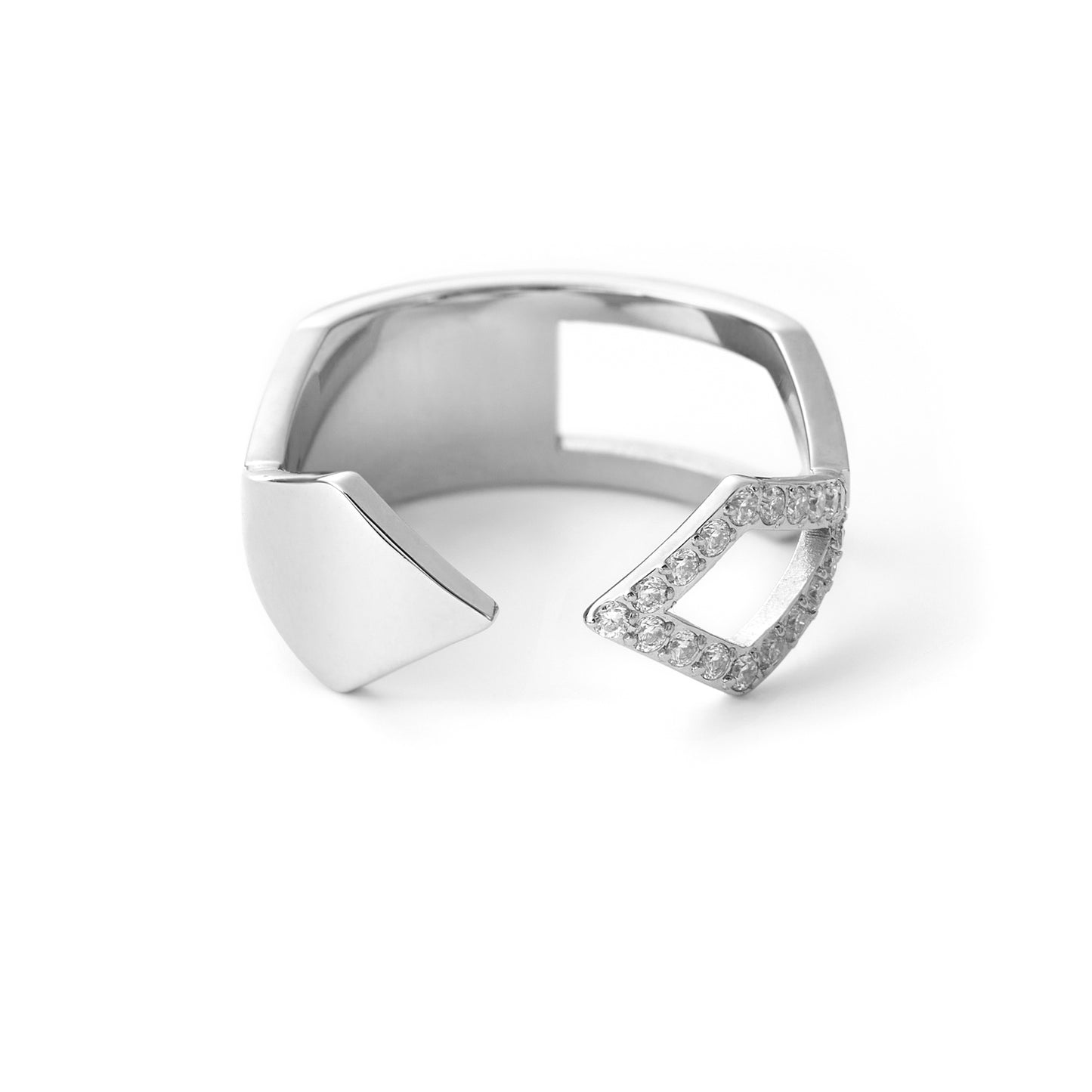 Stainless Steel Ring for Women Hug Ring Ajustable Size Gift for Girlfriend Daughter Mom Wife Friends Grandma