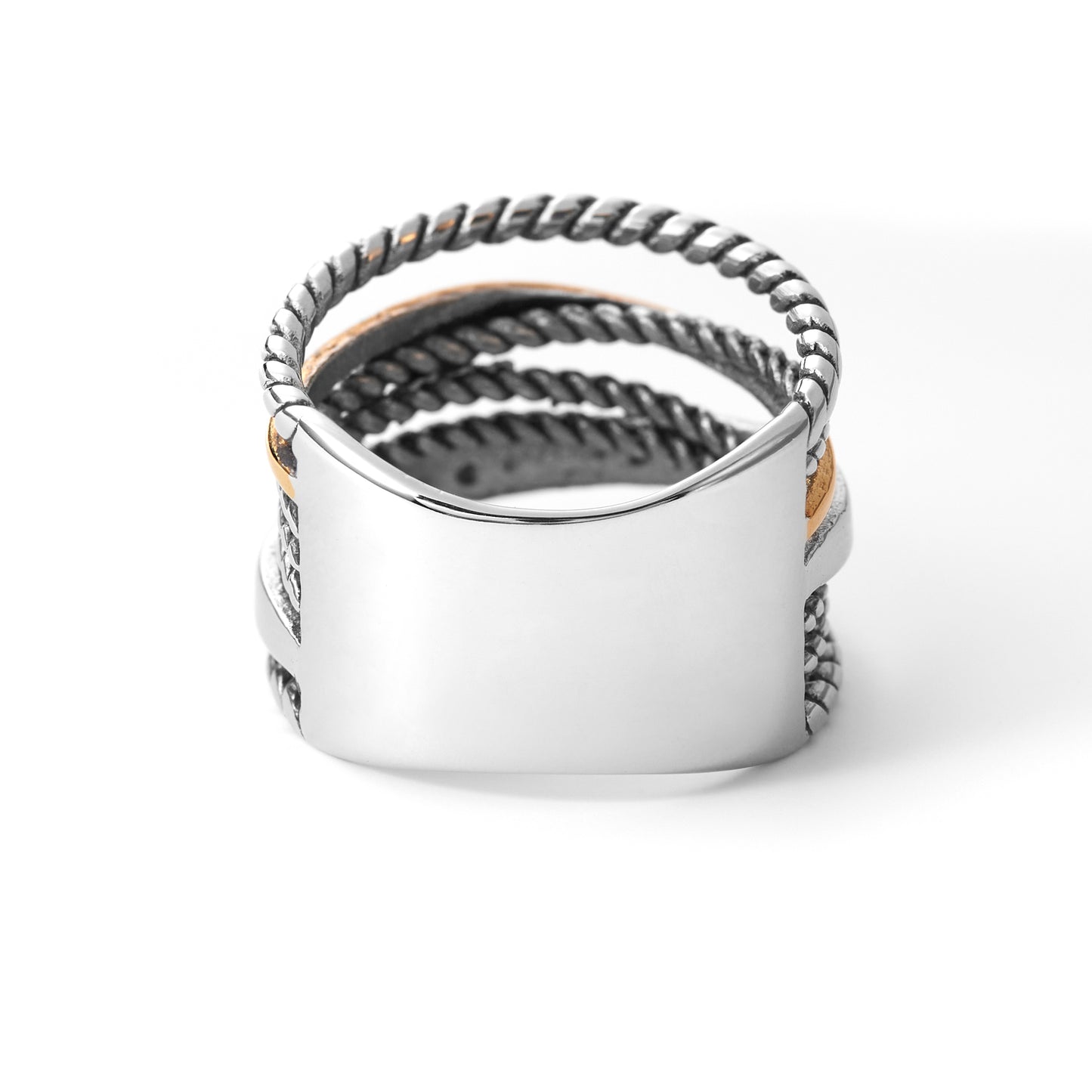 Stainless Steel Ring with Cubic Zirconia
