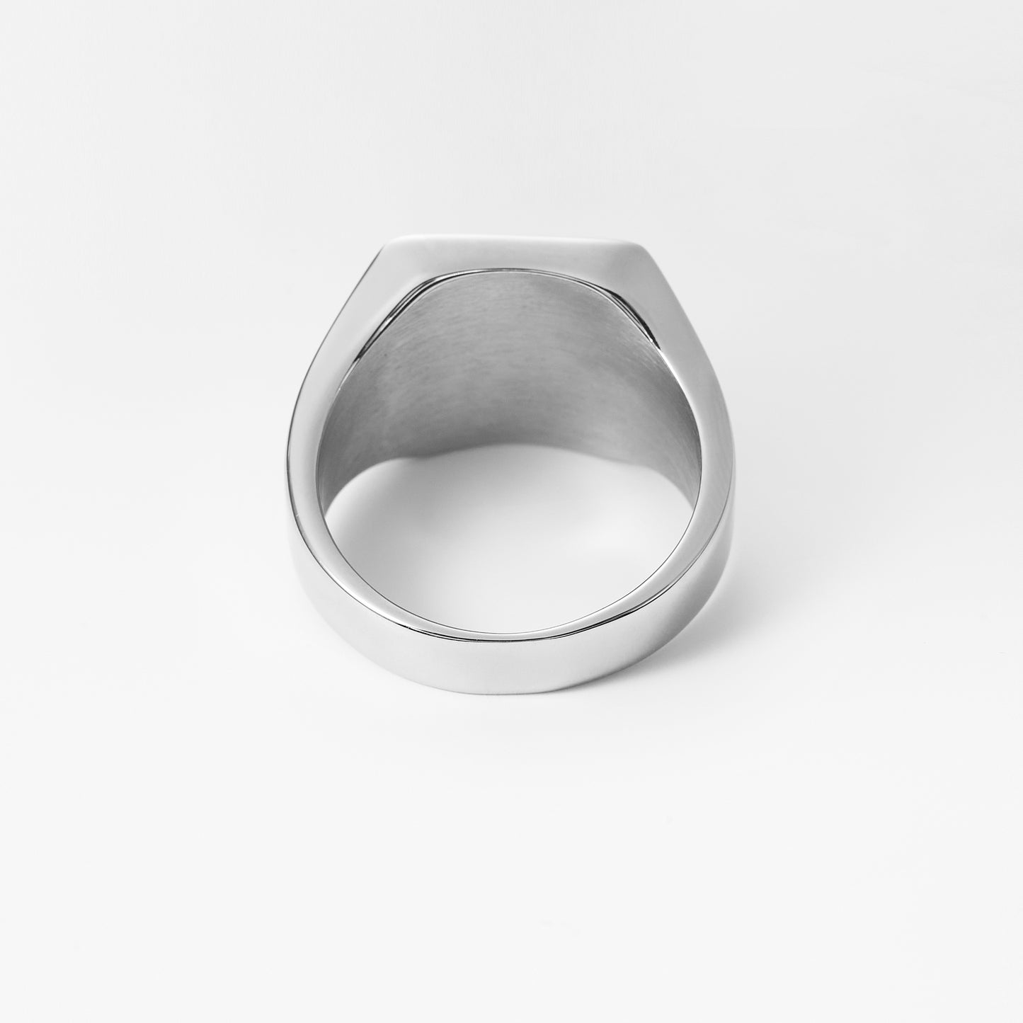 Wholesale 26 Letters Stainless Steel Signet Blank Jewelry 18mm Initial Engrave Custom Rings For Men