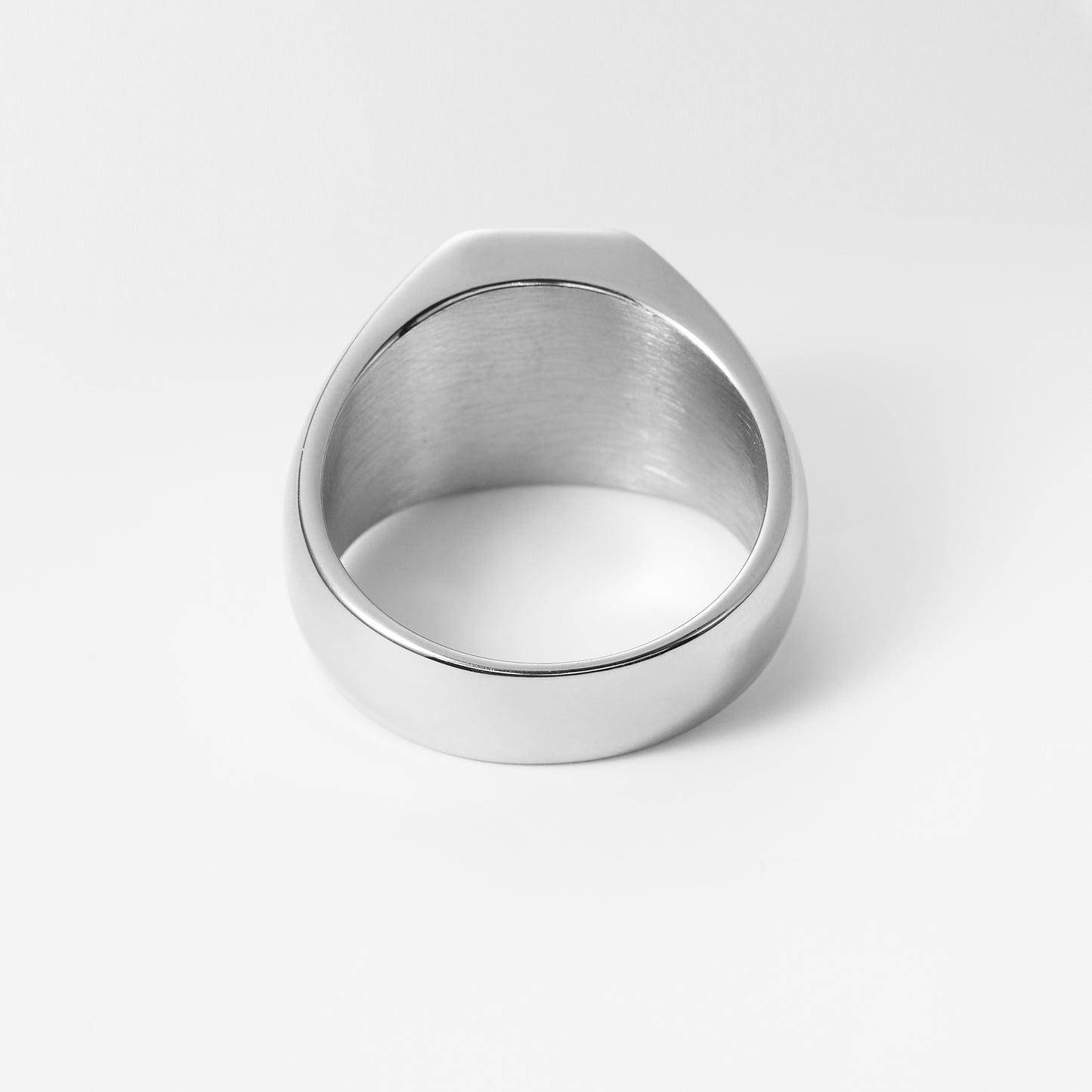 Wholesale 26 Letters Stainless Steel Signet Blank Jewelry 18mm Initial Engrave Custom Rings For Men