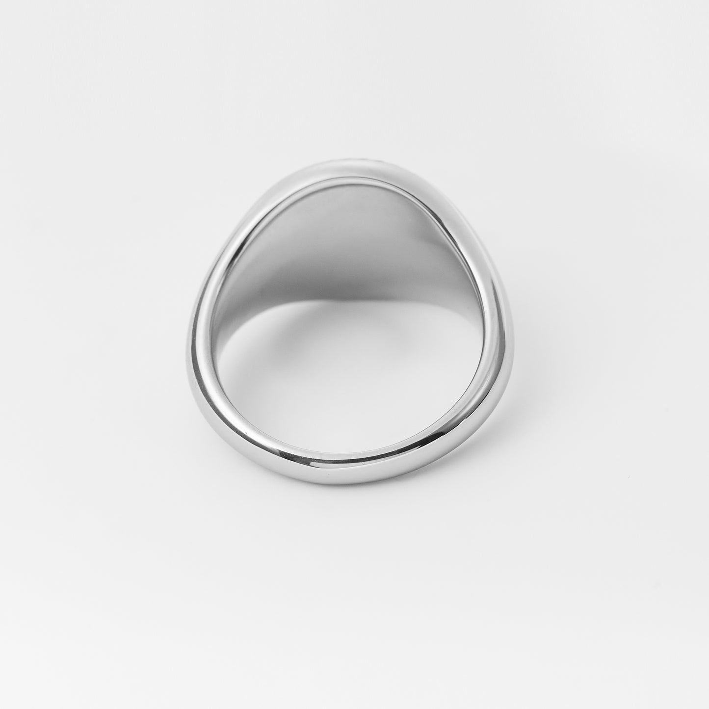 18K Gold Plated Stainless Steel Chunky Ring Handmade Engrave Stamp Ring Vintage Luck Amulet Band Statement Promise Ring Jewelry Gift for Women