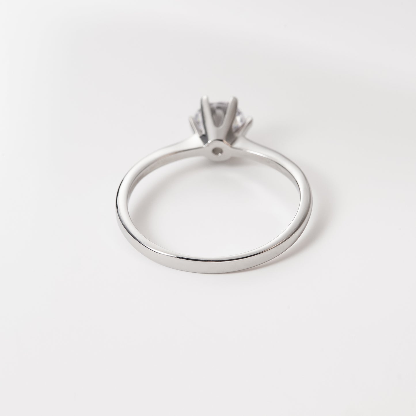 Stainless steel Solitaire Engagement Ring