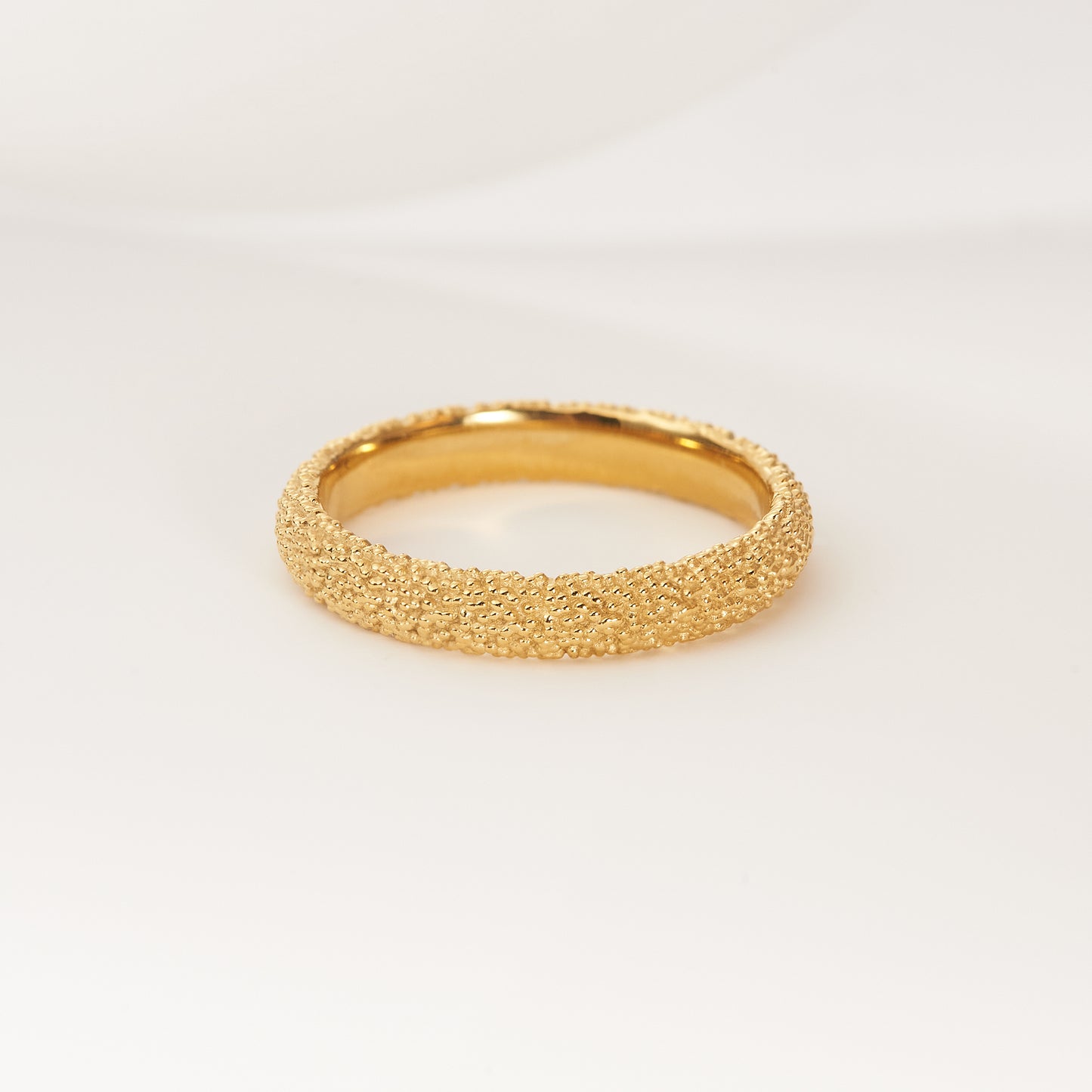 14k yellow gold stainless steel ring