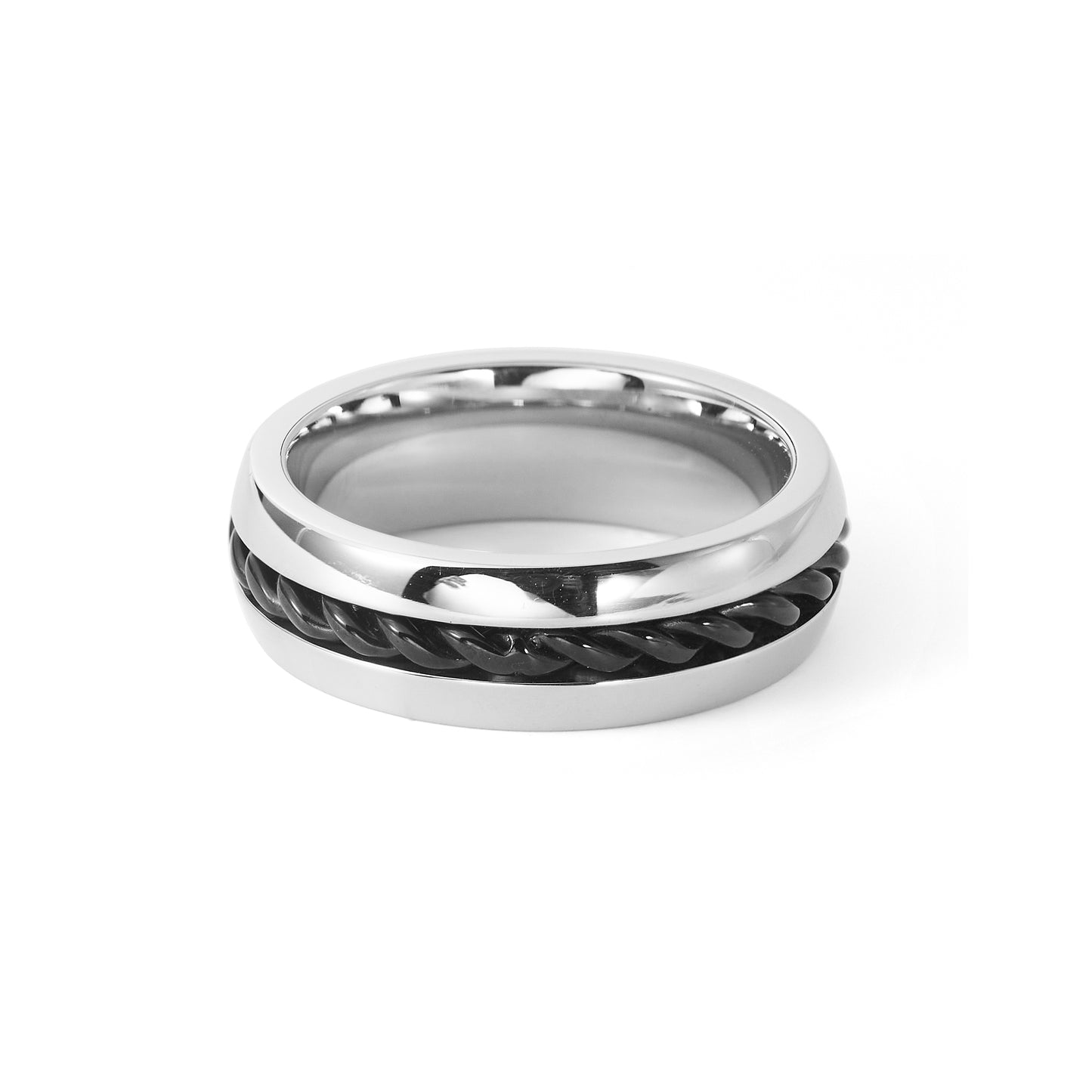 Chain Ring Round Ring Finger Ring for Man Stylish Rings Man Ring Finger Jewelry