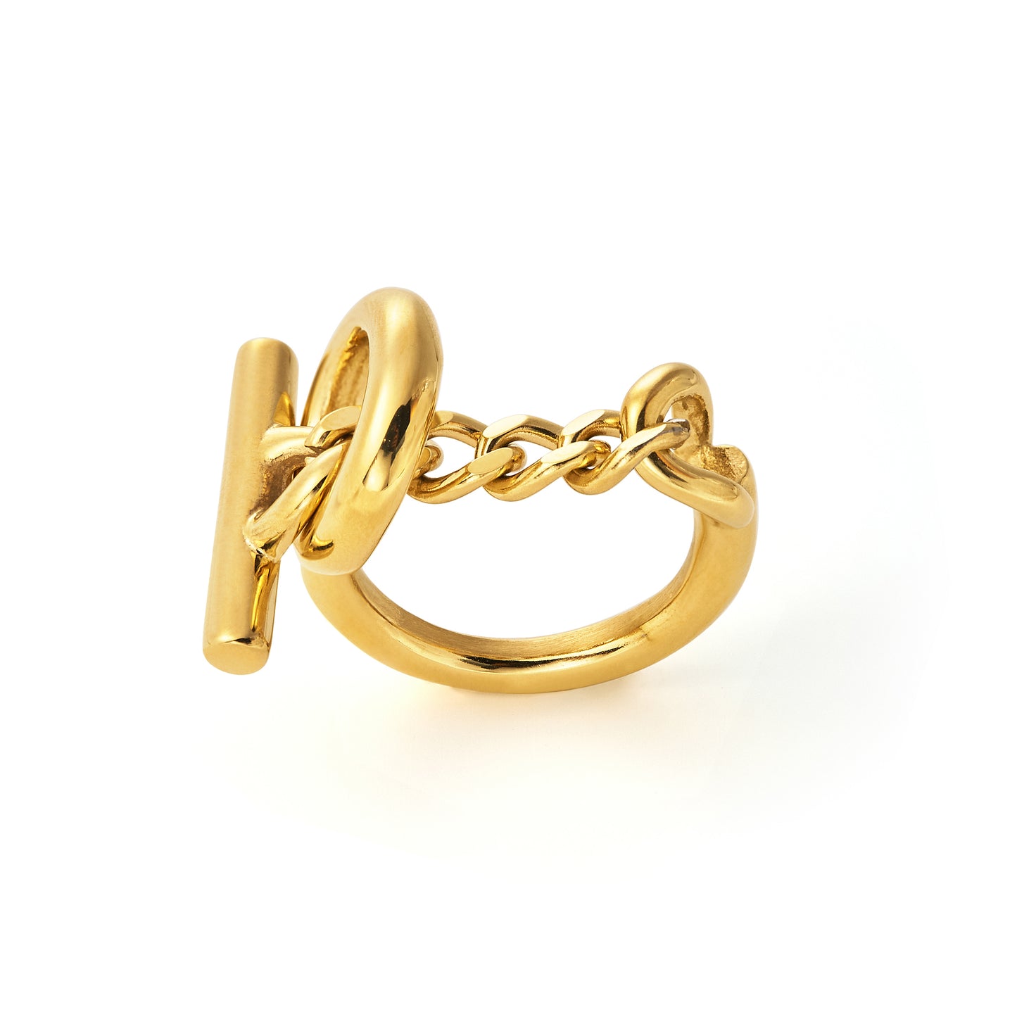 Stainless Steel Chain Knot Ring