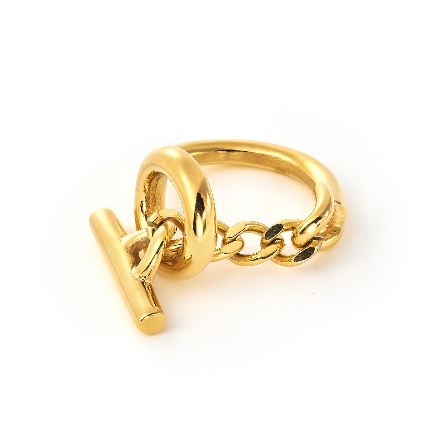 Stainless Steel Chain Knot Ring