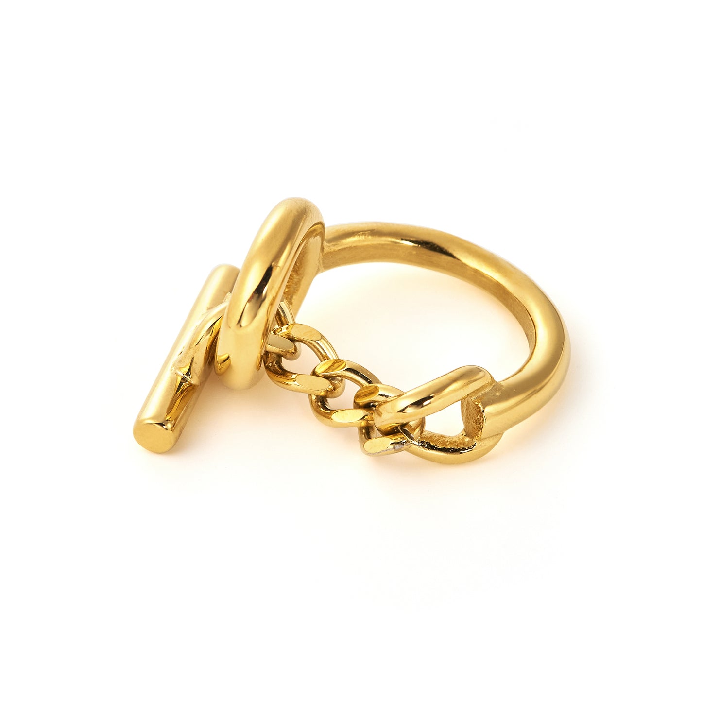 Stainless Steel Chain Knot Ring