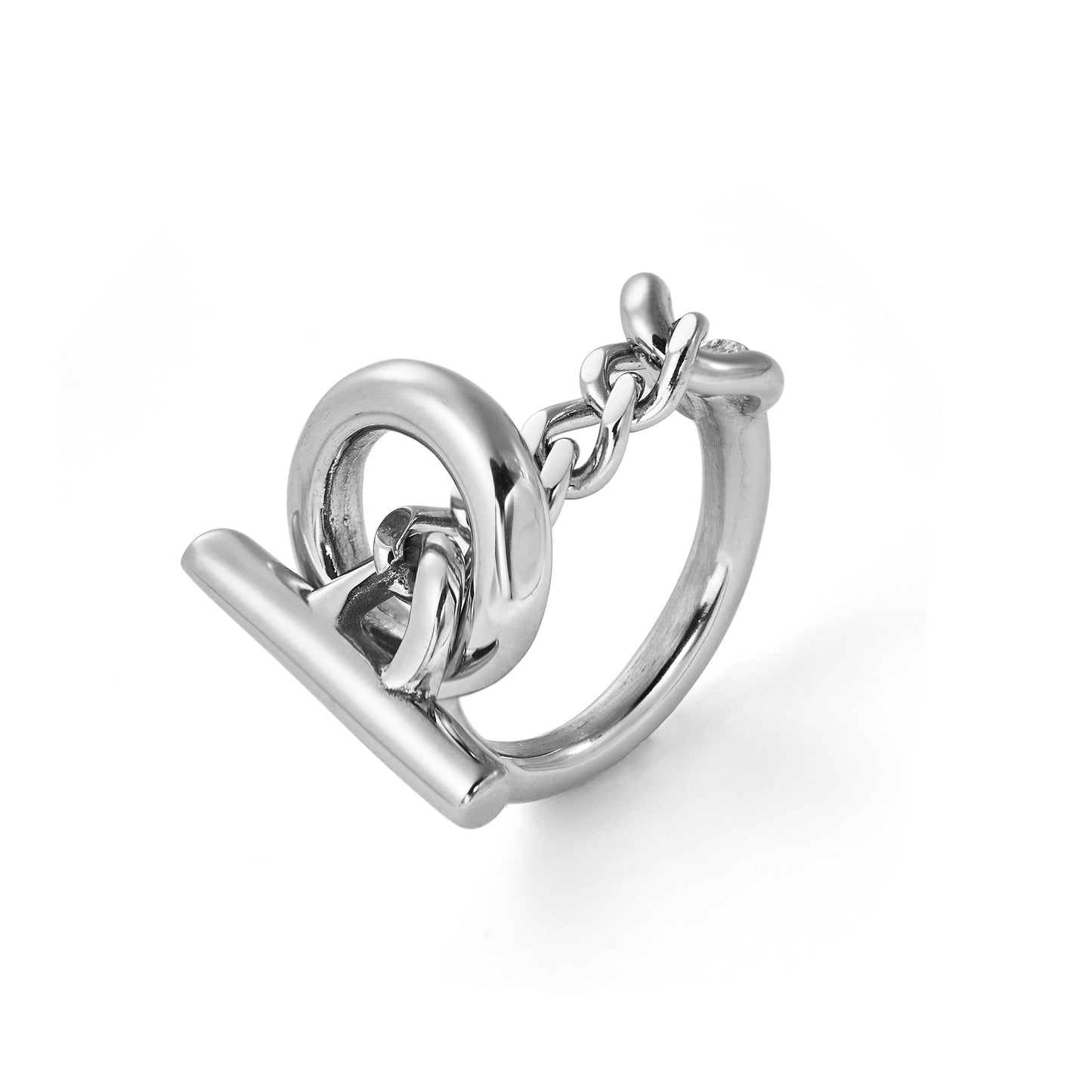 Stainless Steel Chain Knot Ring