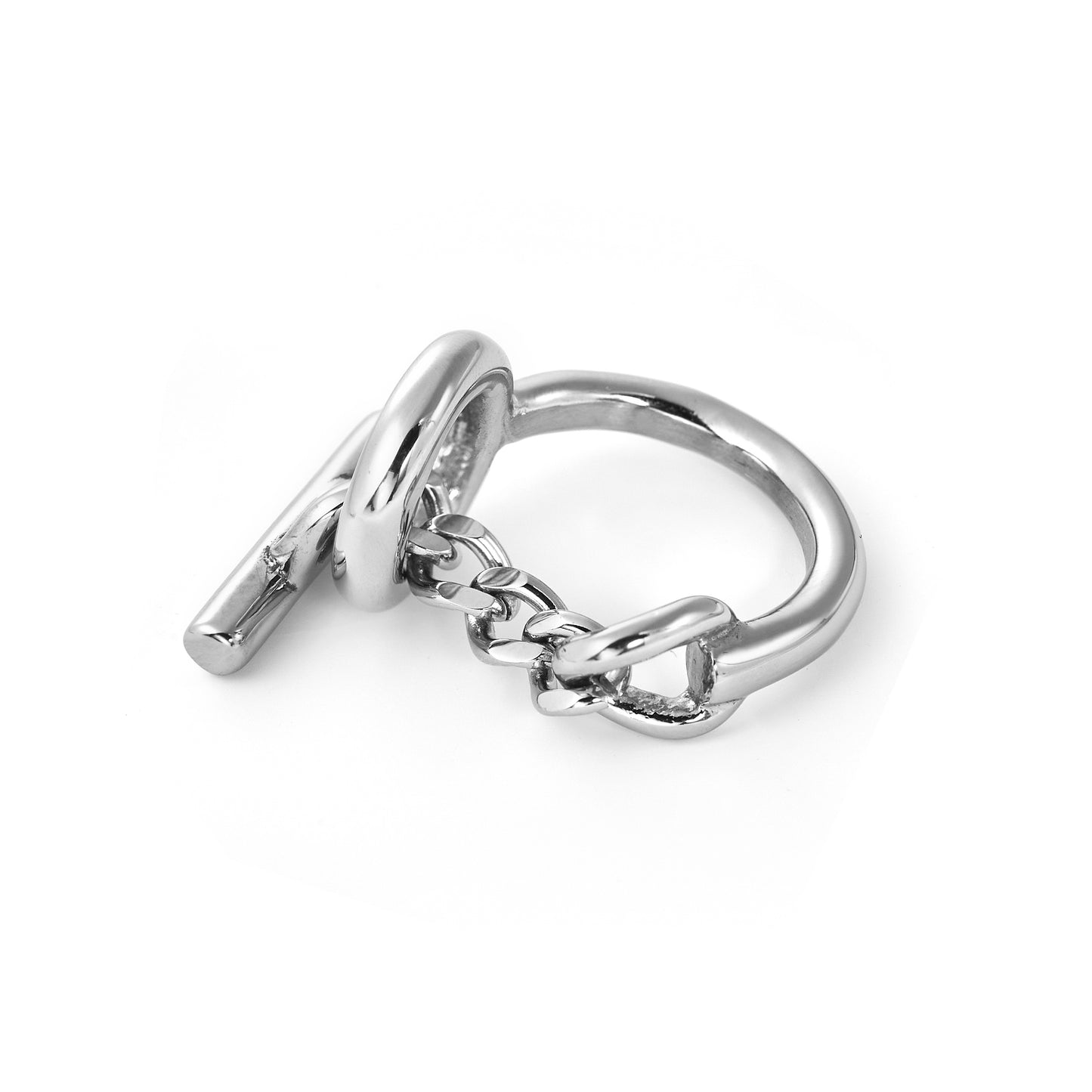 Stainless Steel Chain Knot Ring