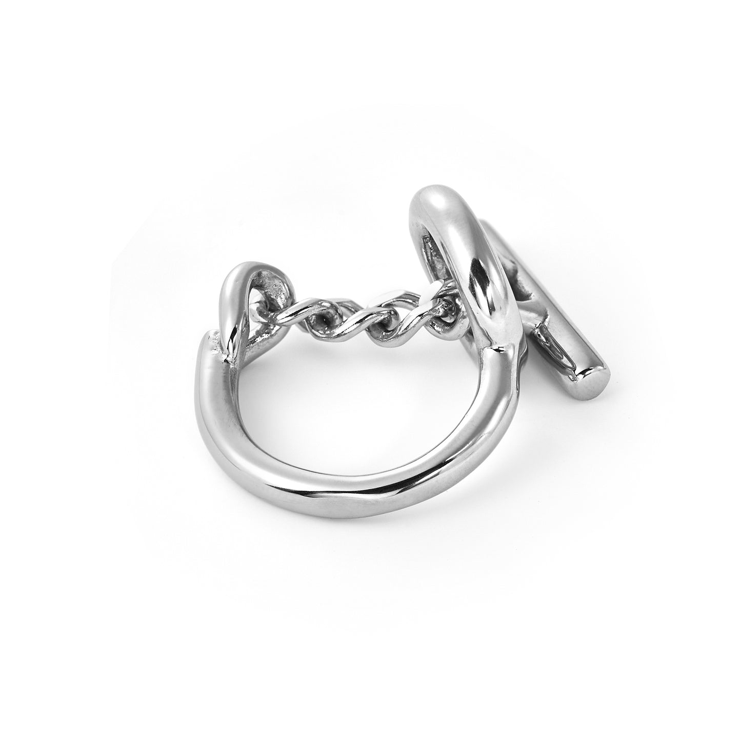 Stainless Steel Chain Knot Ring