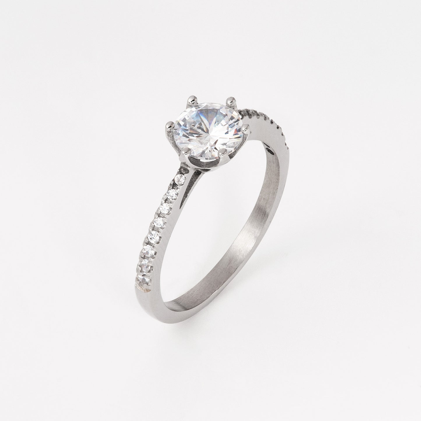 Yellow Gold Ring with Cubic Zirconia