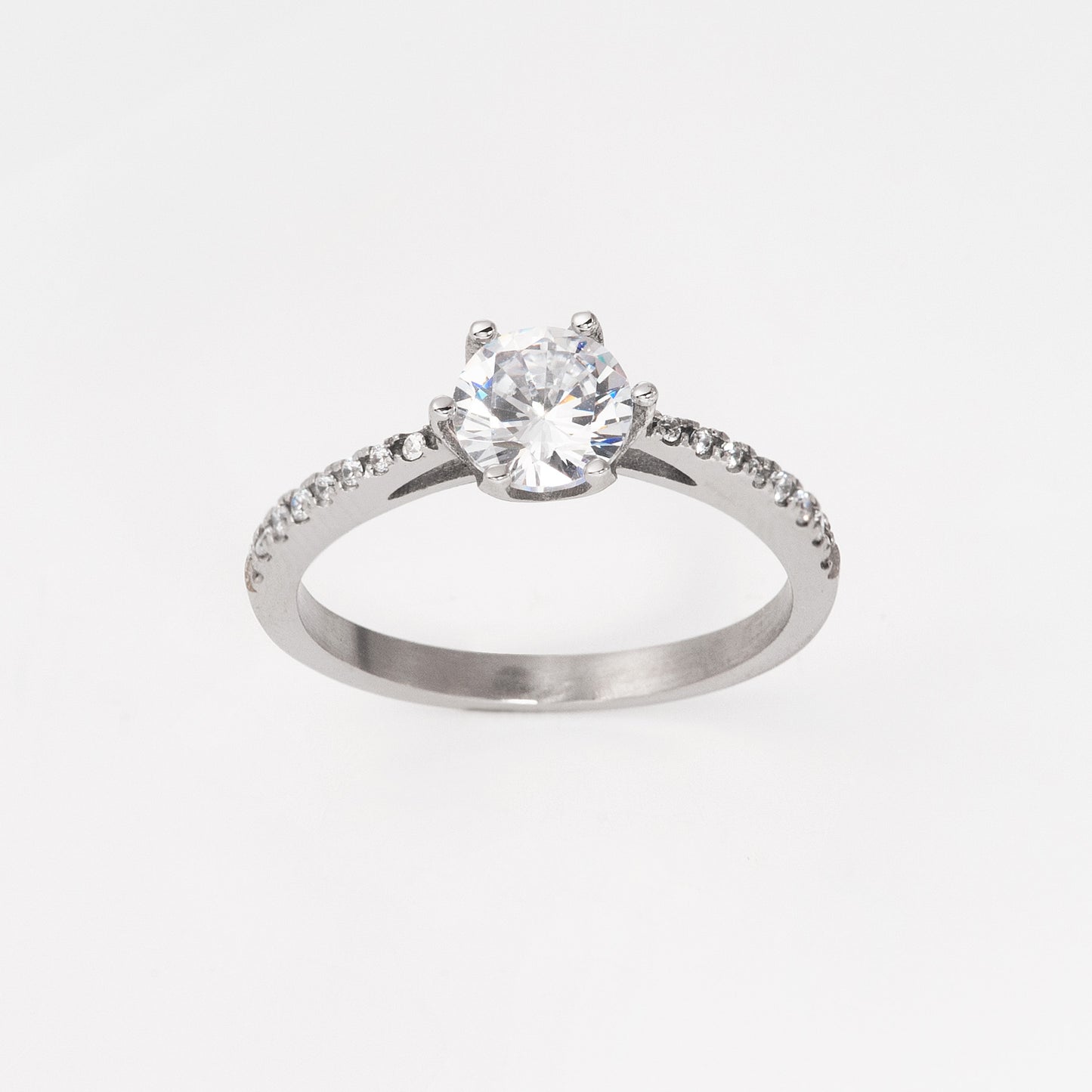 Yellow Gold Ring with Cubic Zirconia