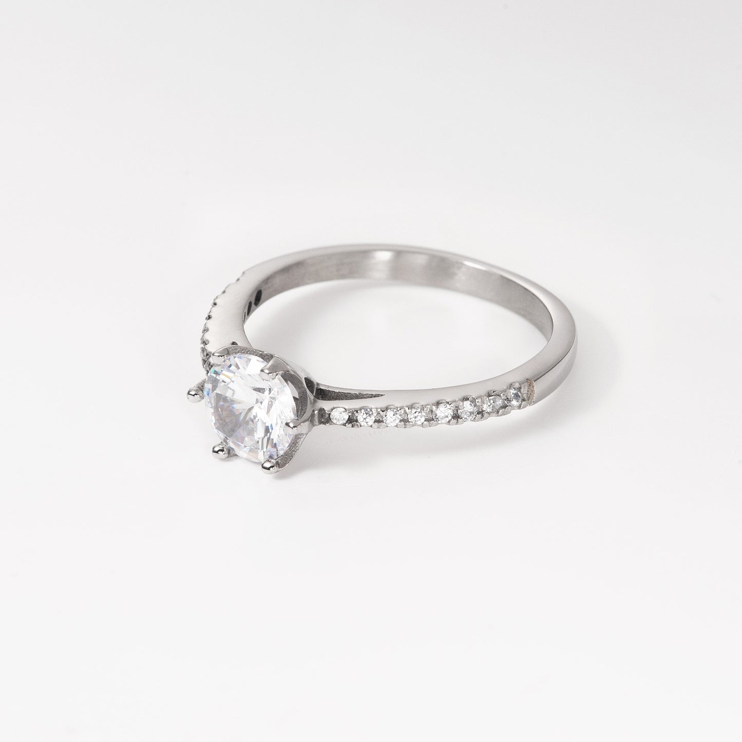 Yellow Gold Ring with Cubic Zirconia