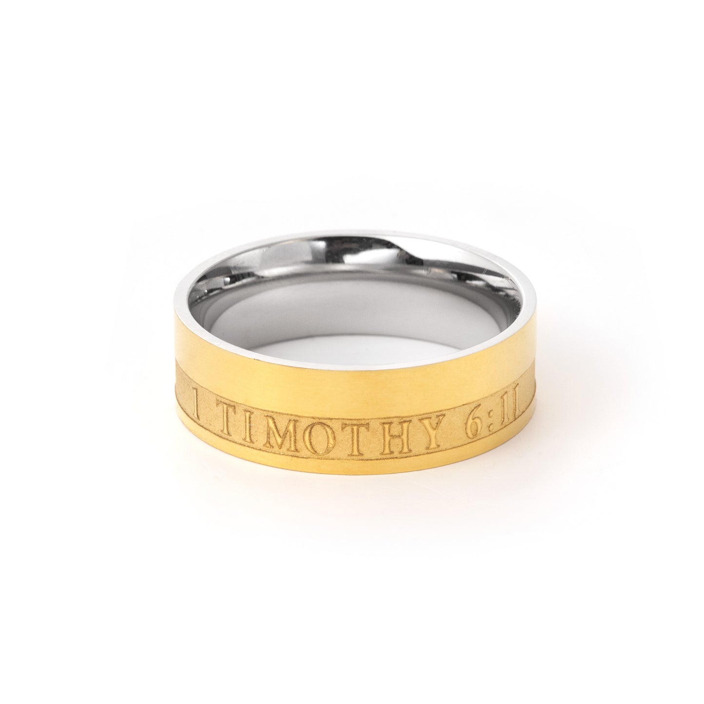 Stainless Steel Ring for Men Wedding Band Matte Brushed Polish Finish