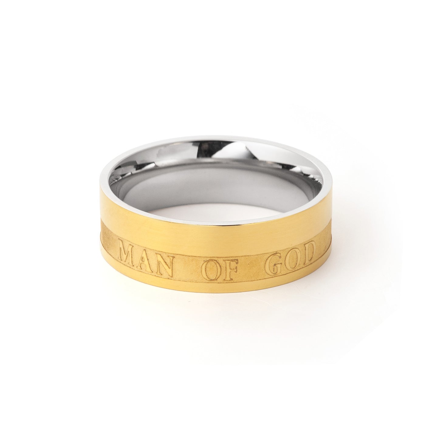 Stainless Steel Ring for Men Wedding Band Matte Brushed Polish Finish