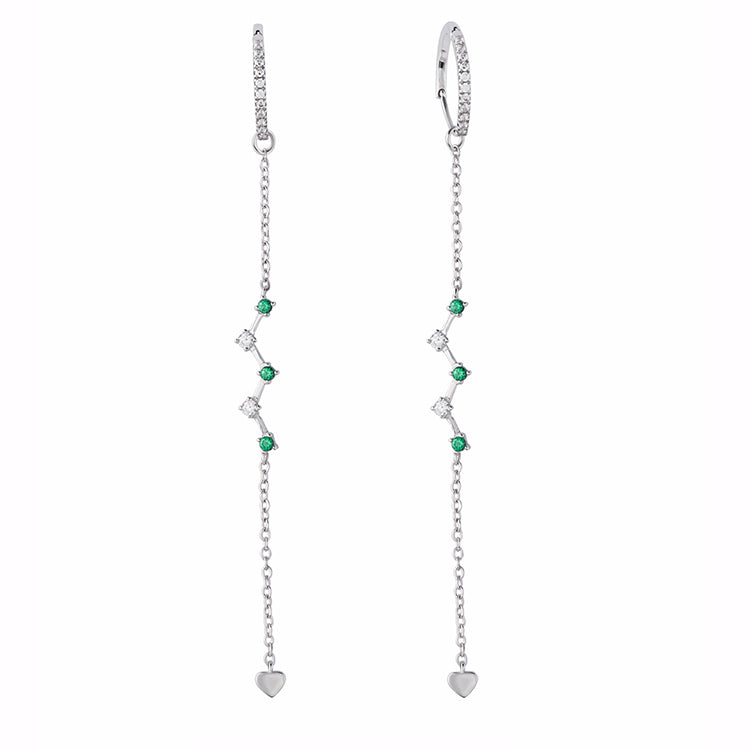 Star Constellation Dangle Chain Earrings