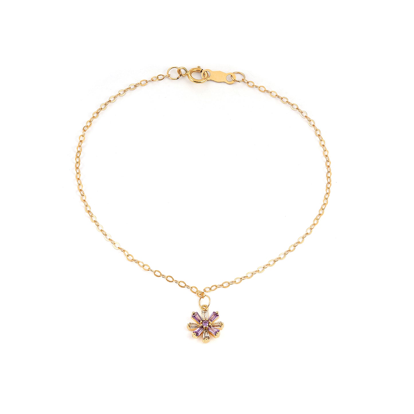 14K gold Filled Women Snowflake Bracelet