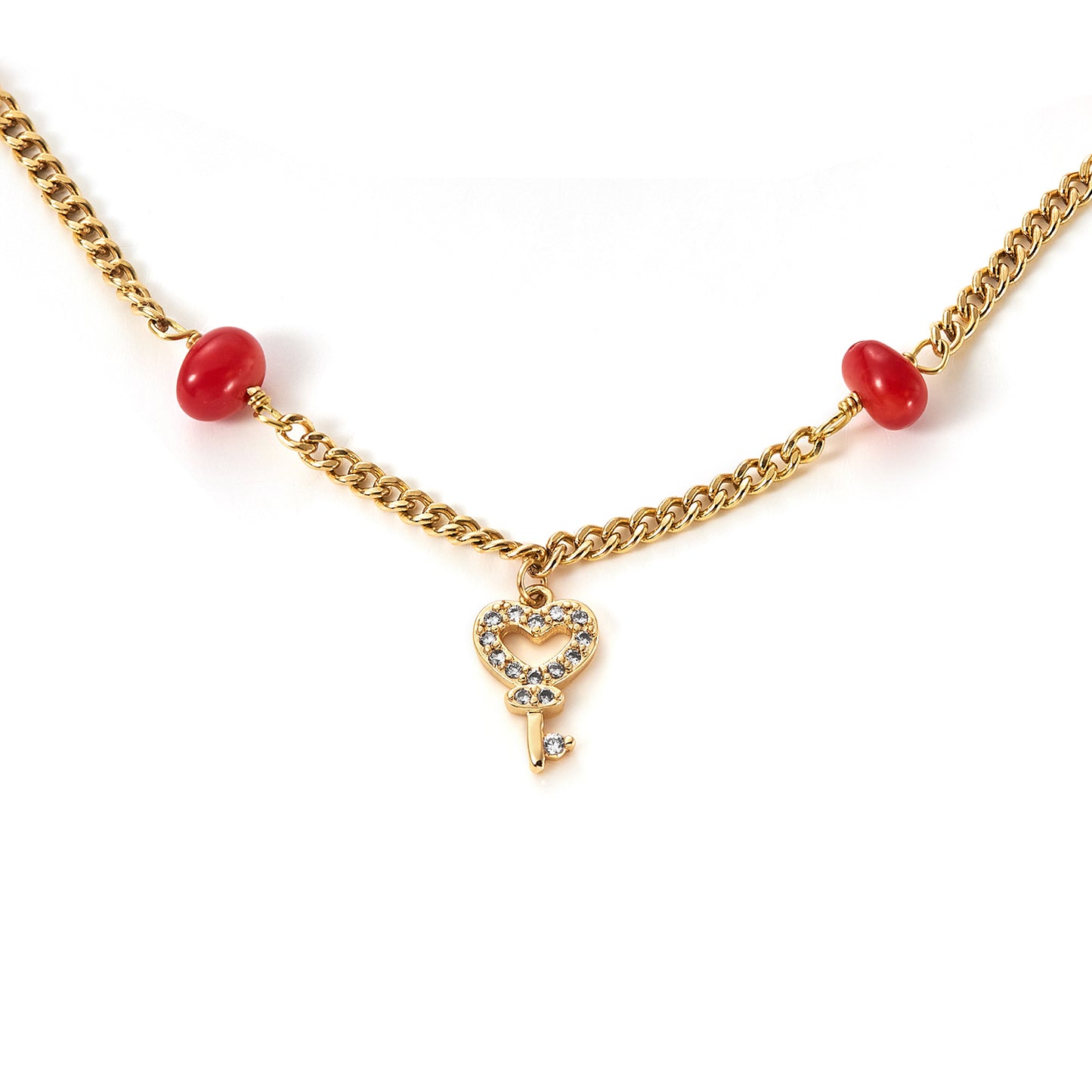 18K Yellow Gold Bracelet Corals