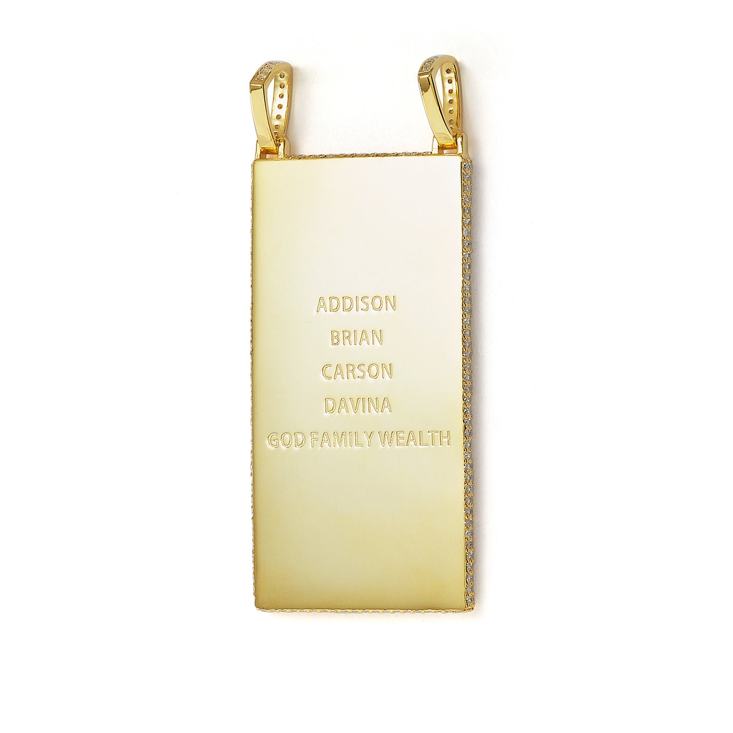 ABCD Hip Hop Pendant With Chain Necklace