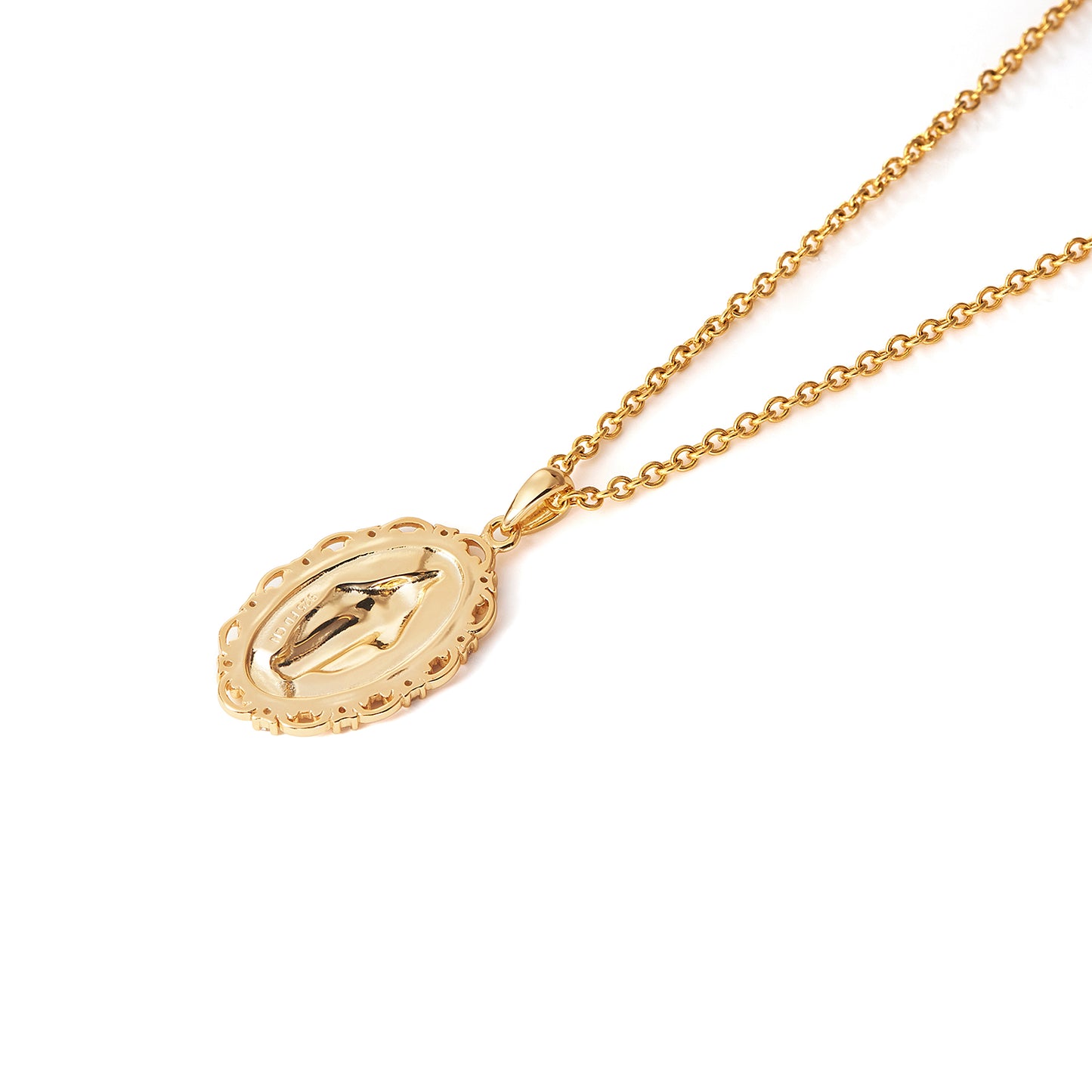High Quality Wholesale Custom Zircon Vintage Jesus sterling silver Pendant Necklace Jewellery Pendant