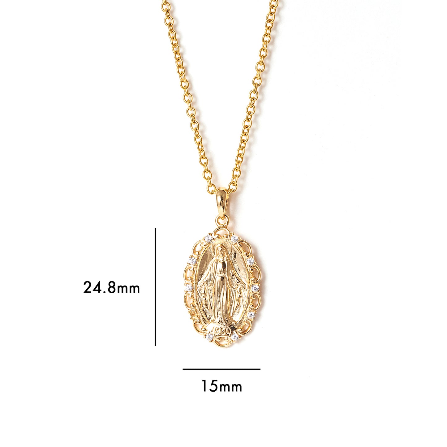 High Quality Wholesale Custom Zircon Vintage Jesus sterling silver Pendant Necklace Jewellery Pendant