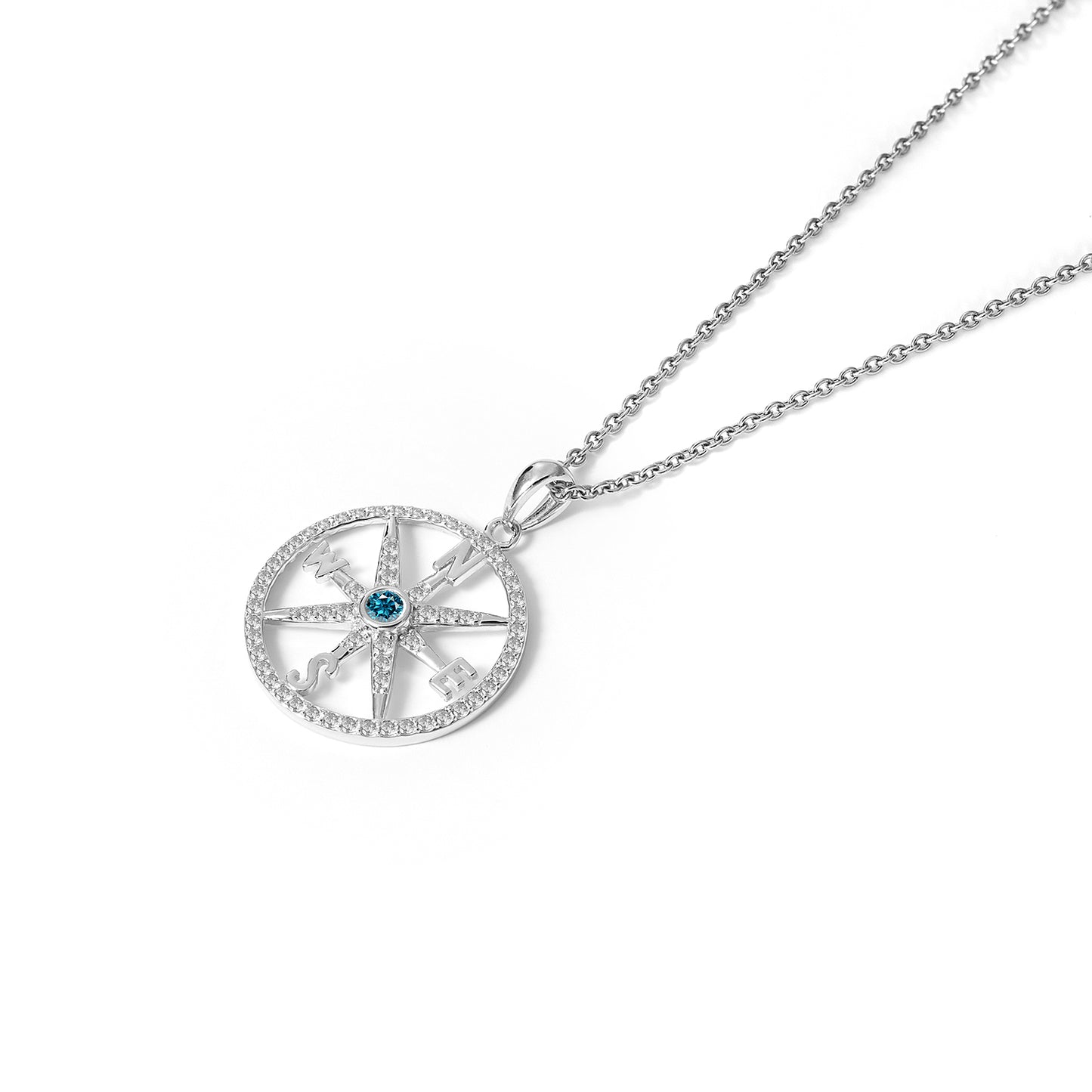 925 silver love hope peace world map diamond map and compass pendant necklace