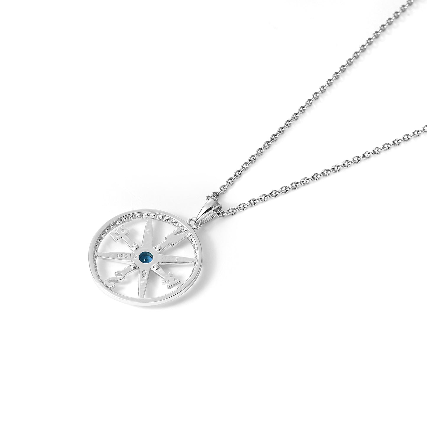 925 silver love hope peace world map diamond map and compass pendant necklace