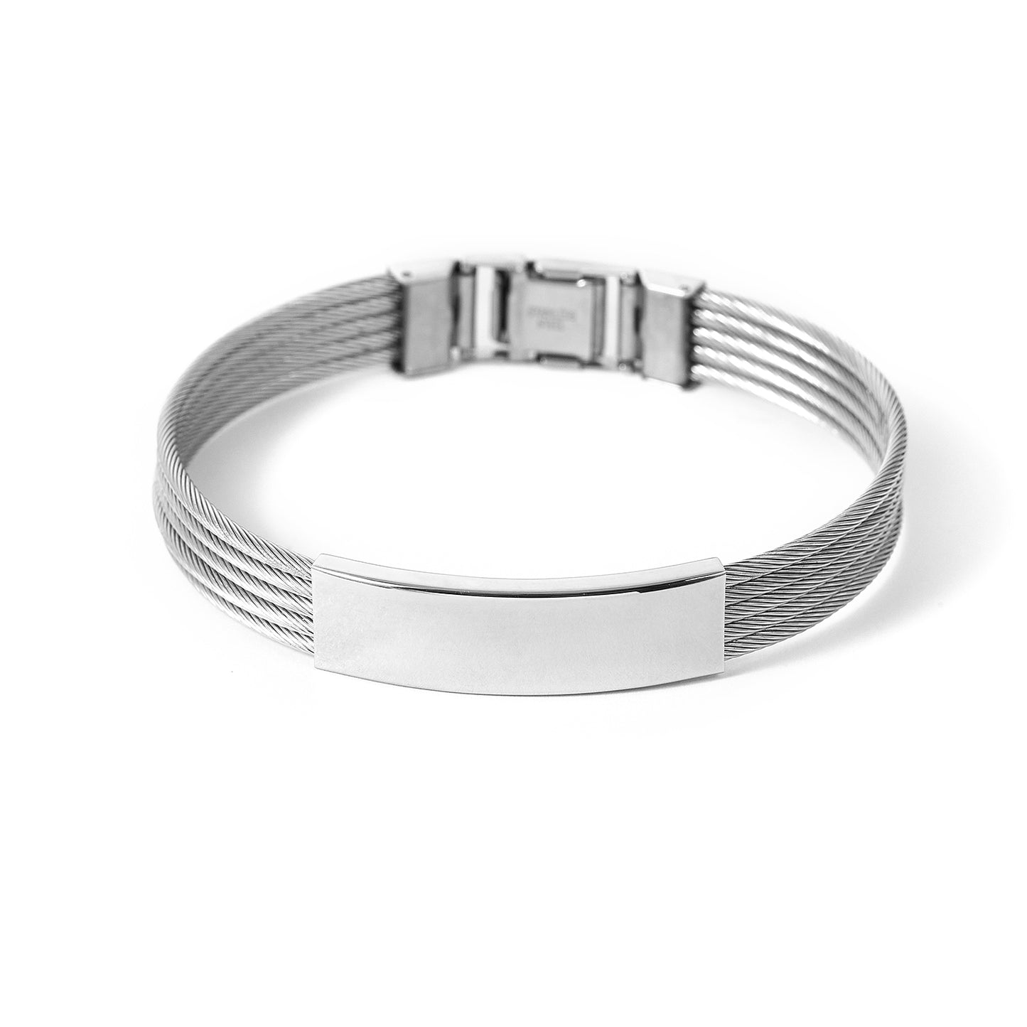 Men Stainless steel bracelet Engravable