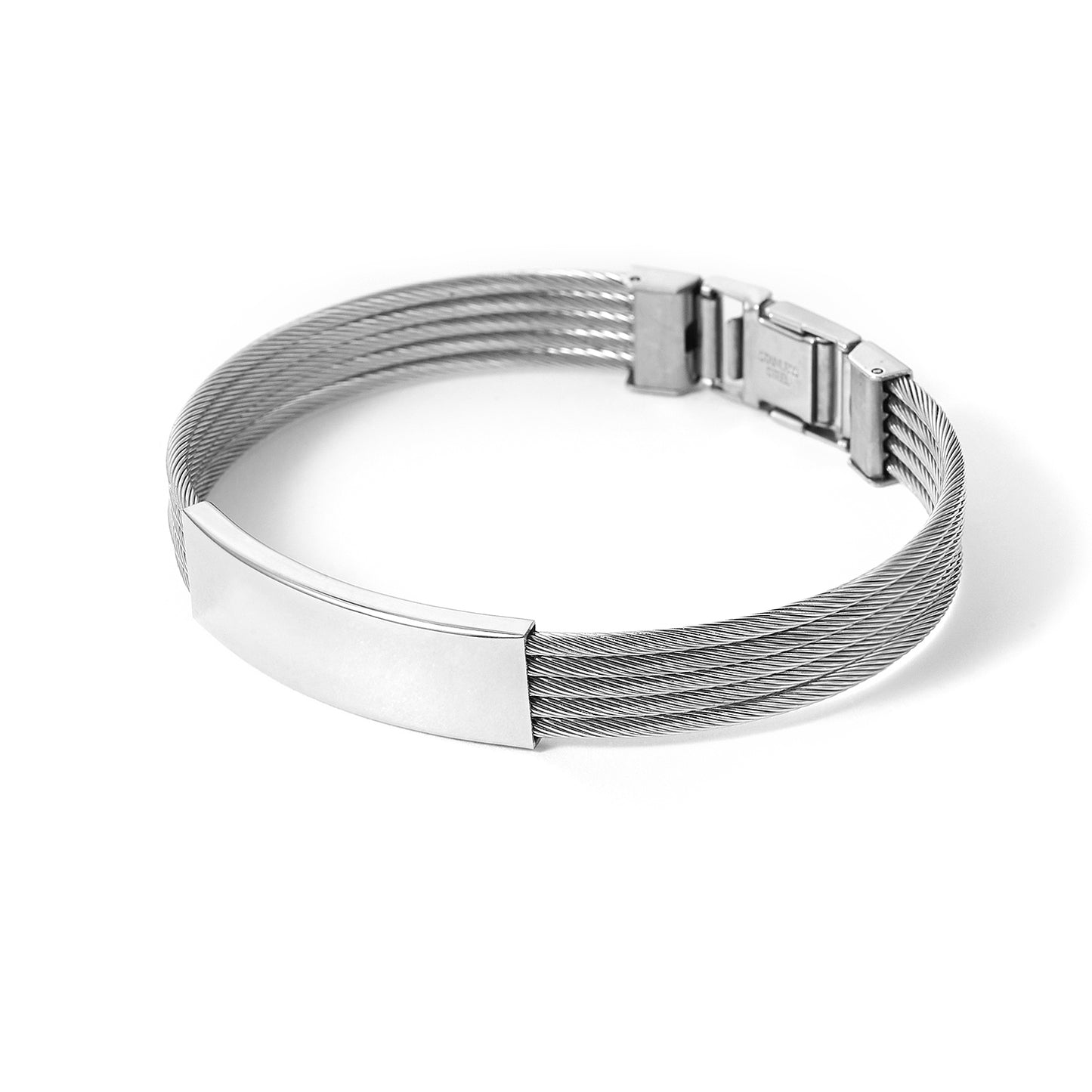 Men Stainless steel bracelet Engravable