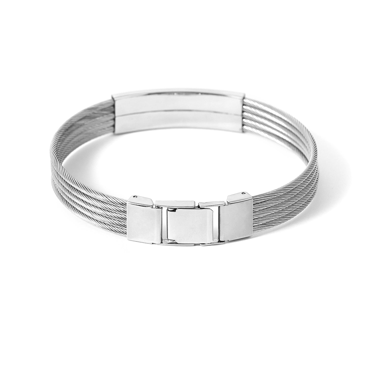 Men Stainless steel bracelet Engravable