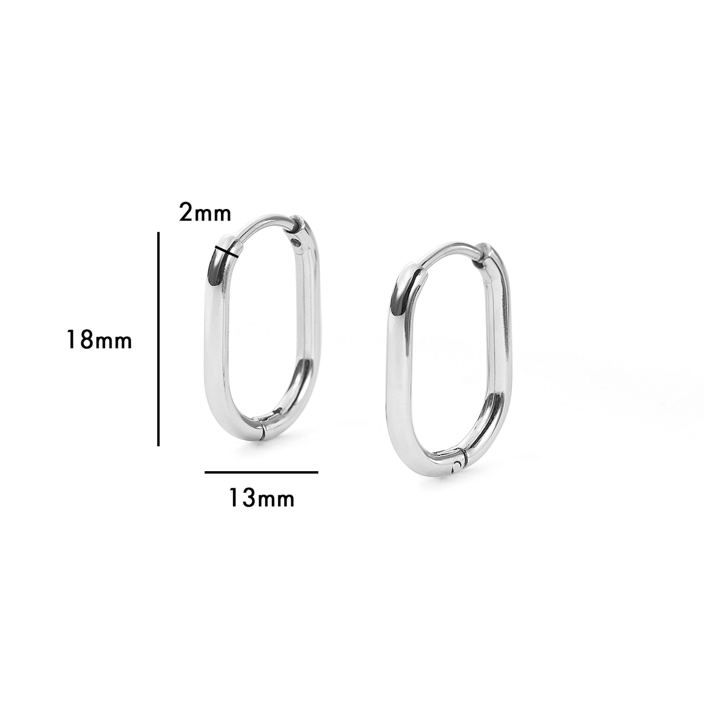 women huggie earring stainless steel