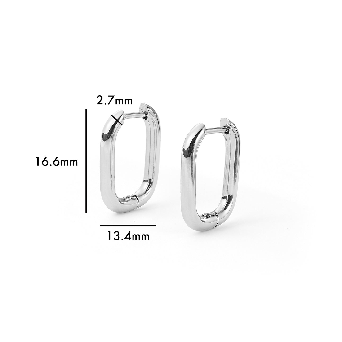 stainless steel earring huggie