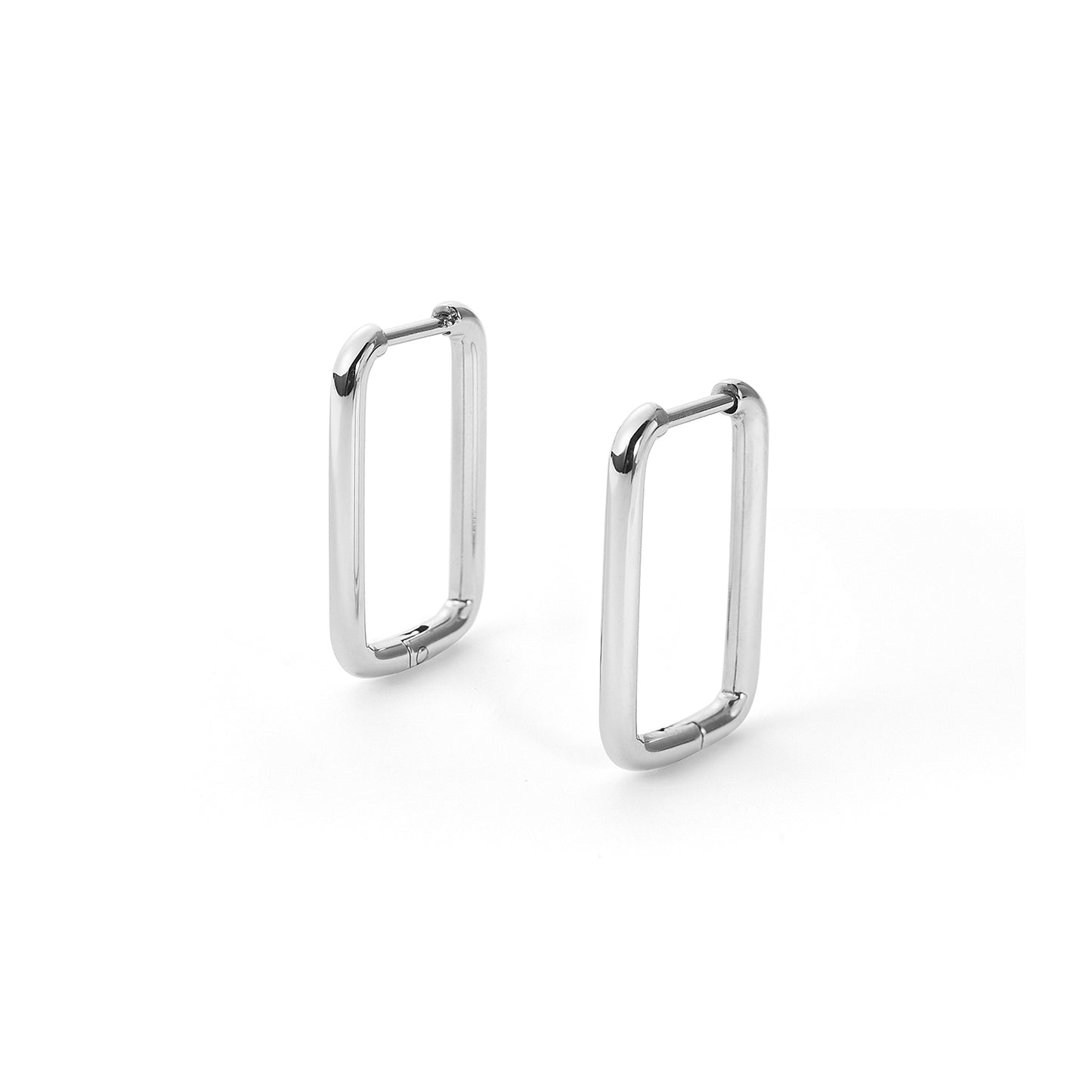 square stainless steel earring