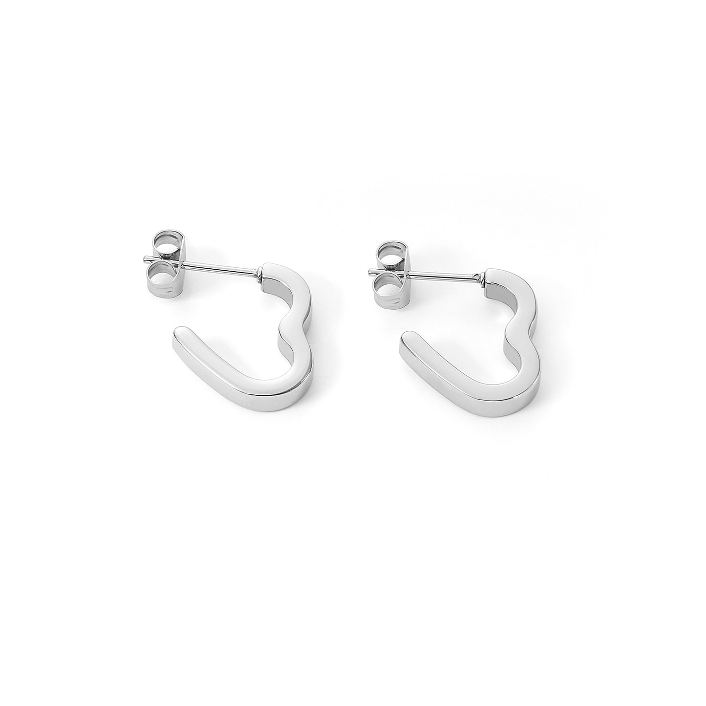 stainless steel C shape earring