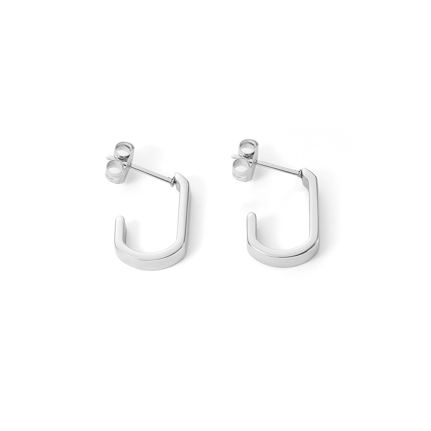 stinless steel huggie earring