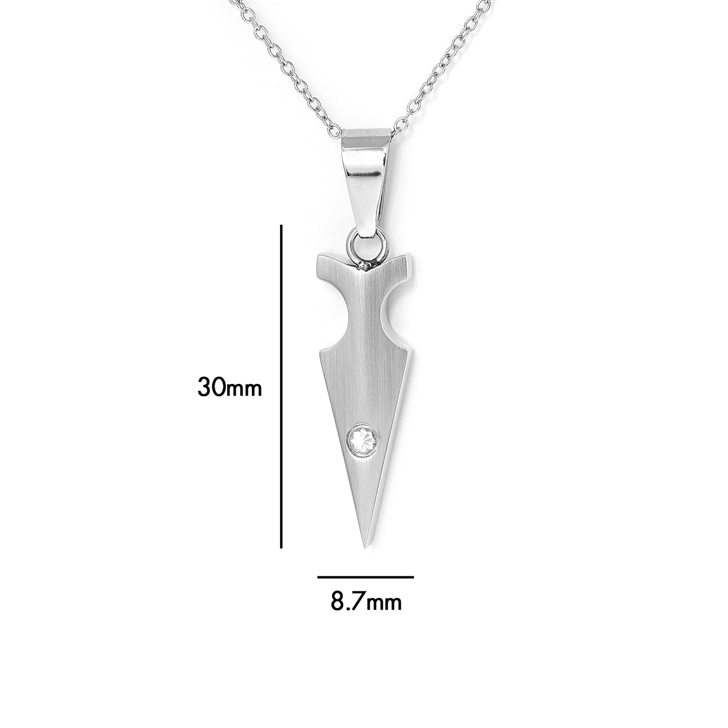 Men Jewelry Arrowhead stainless steel pendant