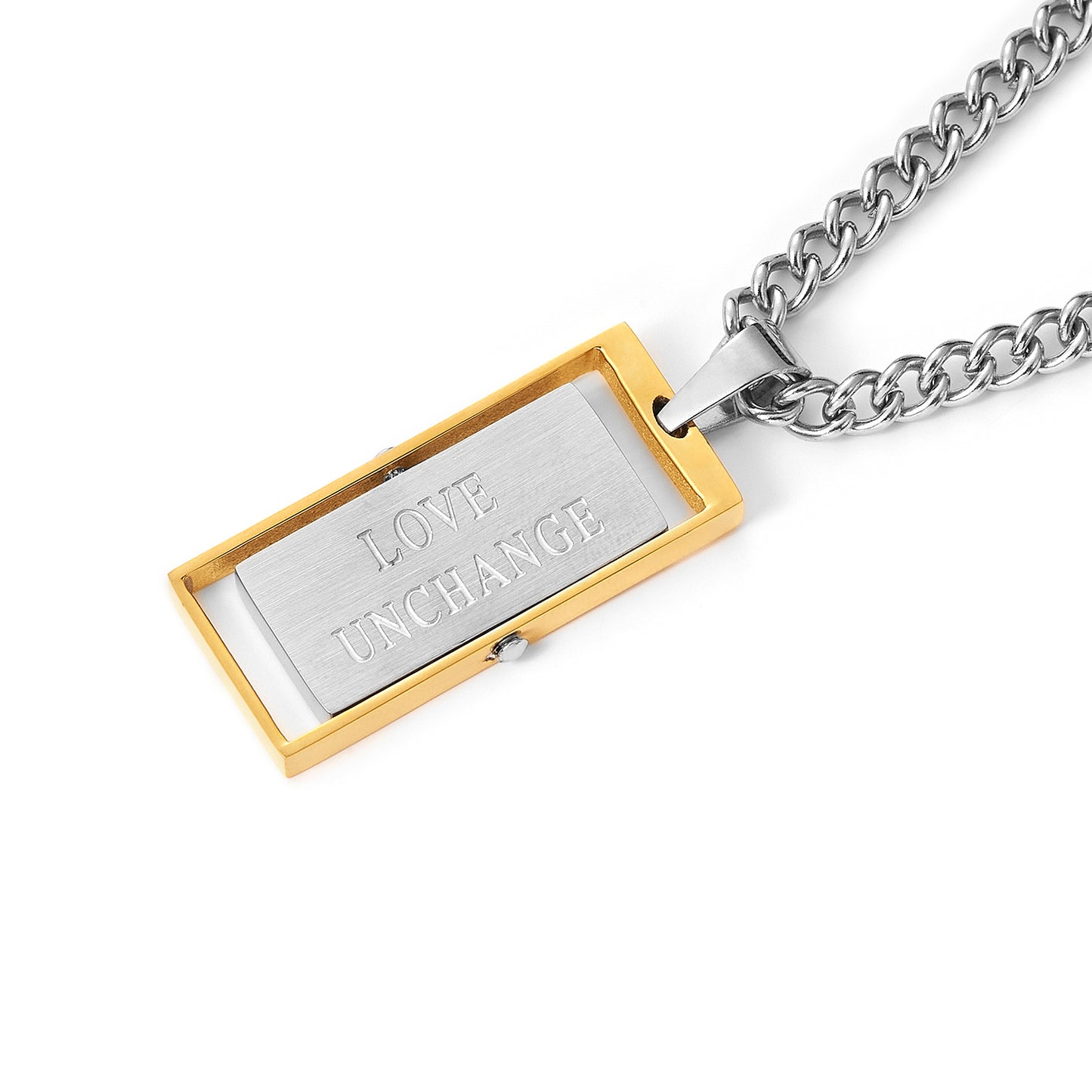 Stainless steel costom Personalised Vertical Bar Necklace