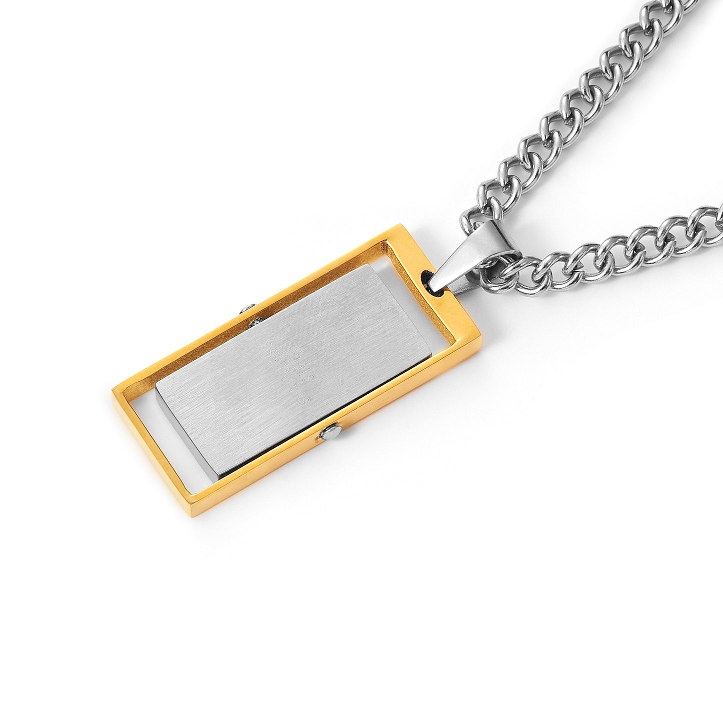 Stainless steel costom Personalised Vertical Bar Necklace