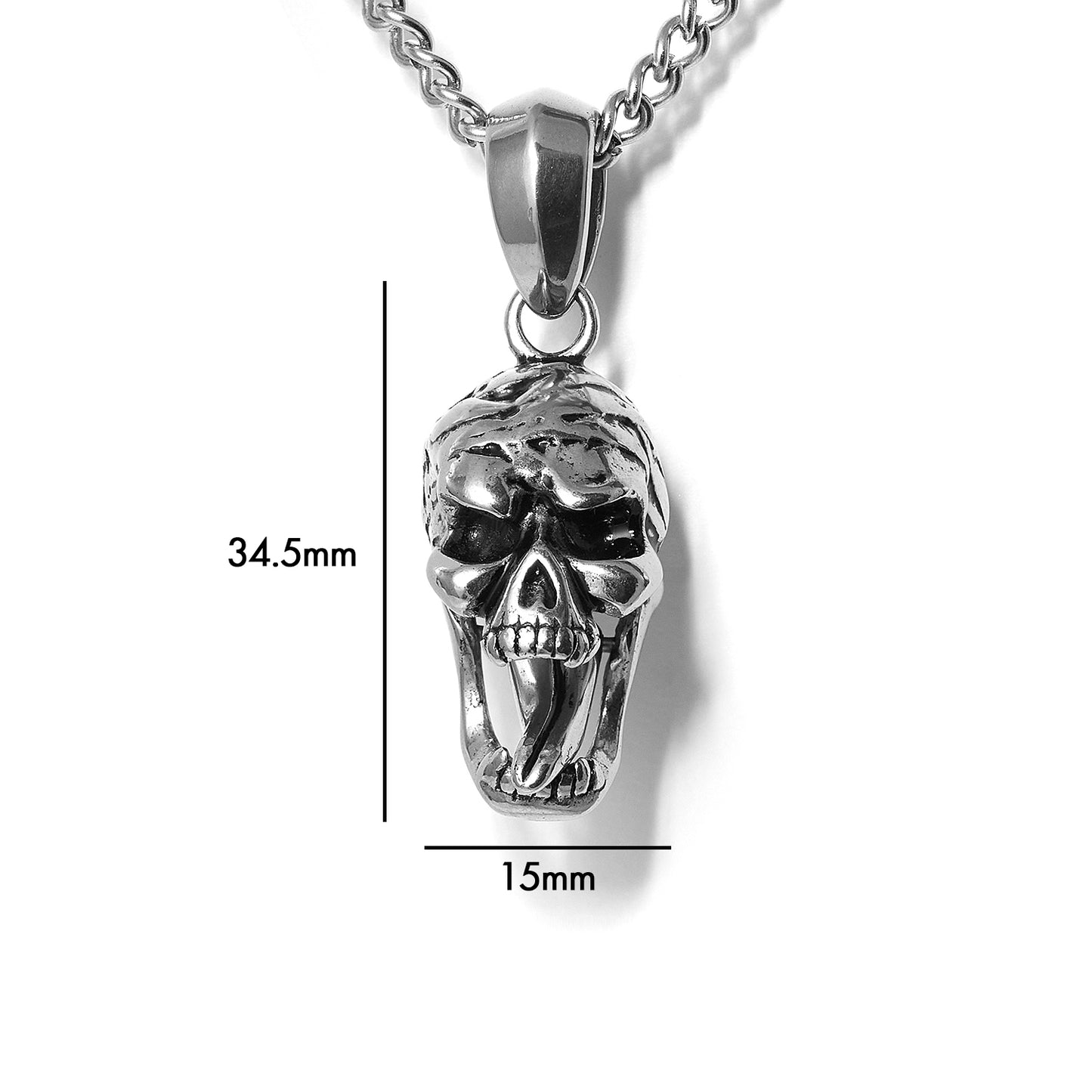 Vintage Style Skull Stainless Steel pendant