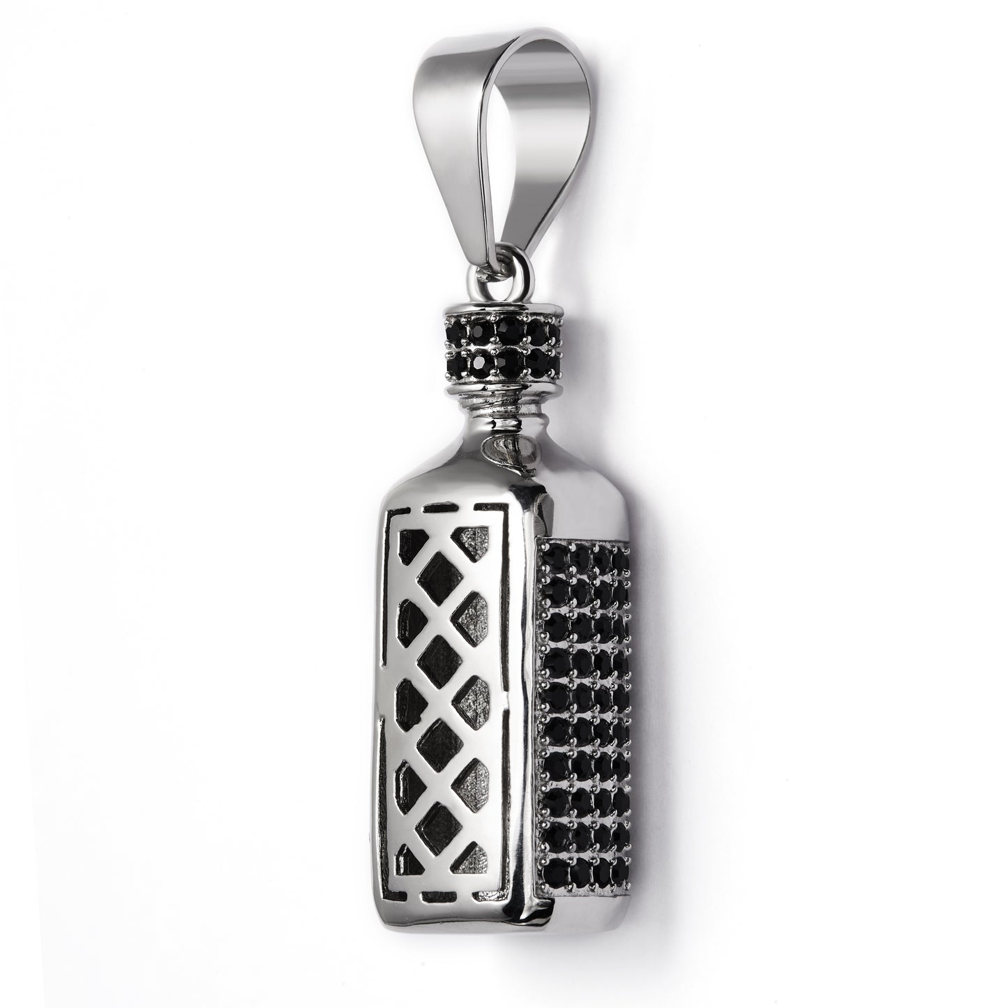 Stainless Steel Lucky Wine Bottle Pendant