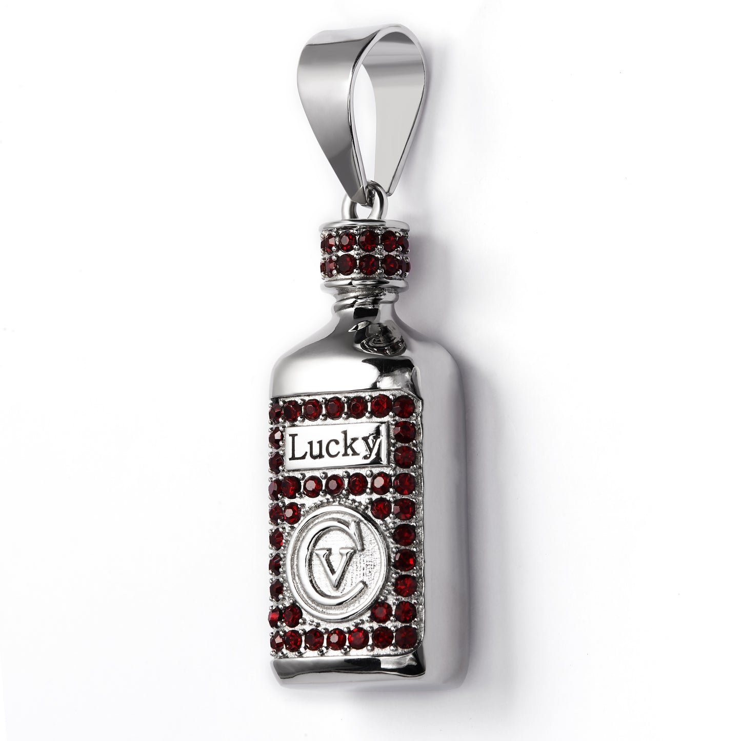 Stainless Steel Lucky Wine Bottle Pendant