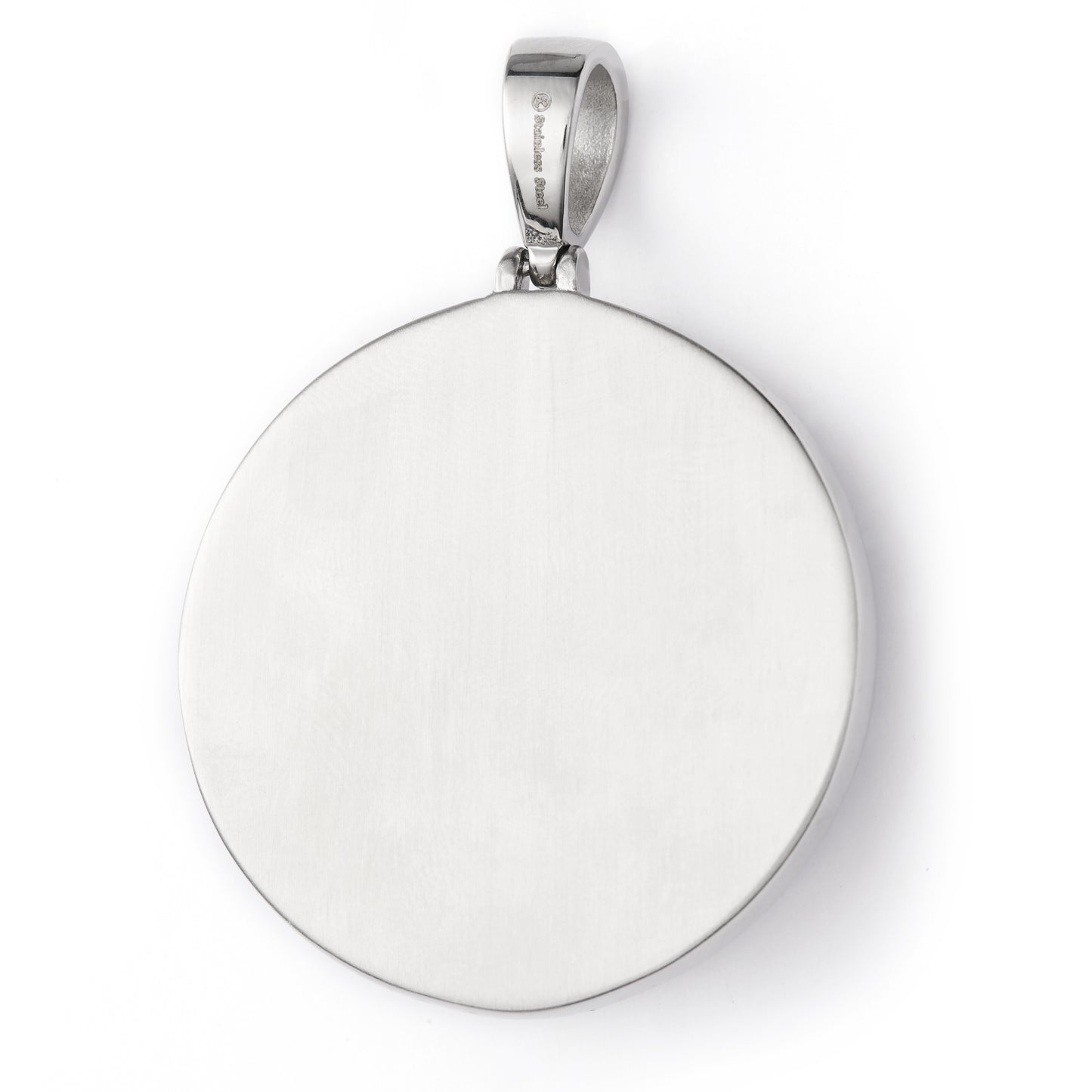 Stainless Steel Round Lion Pendant