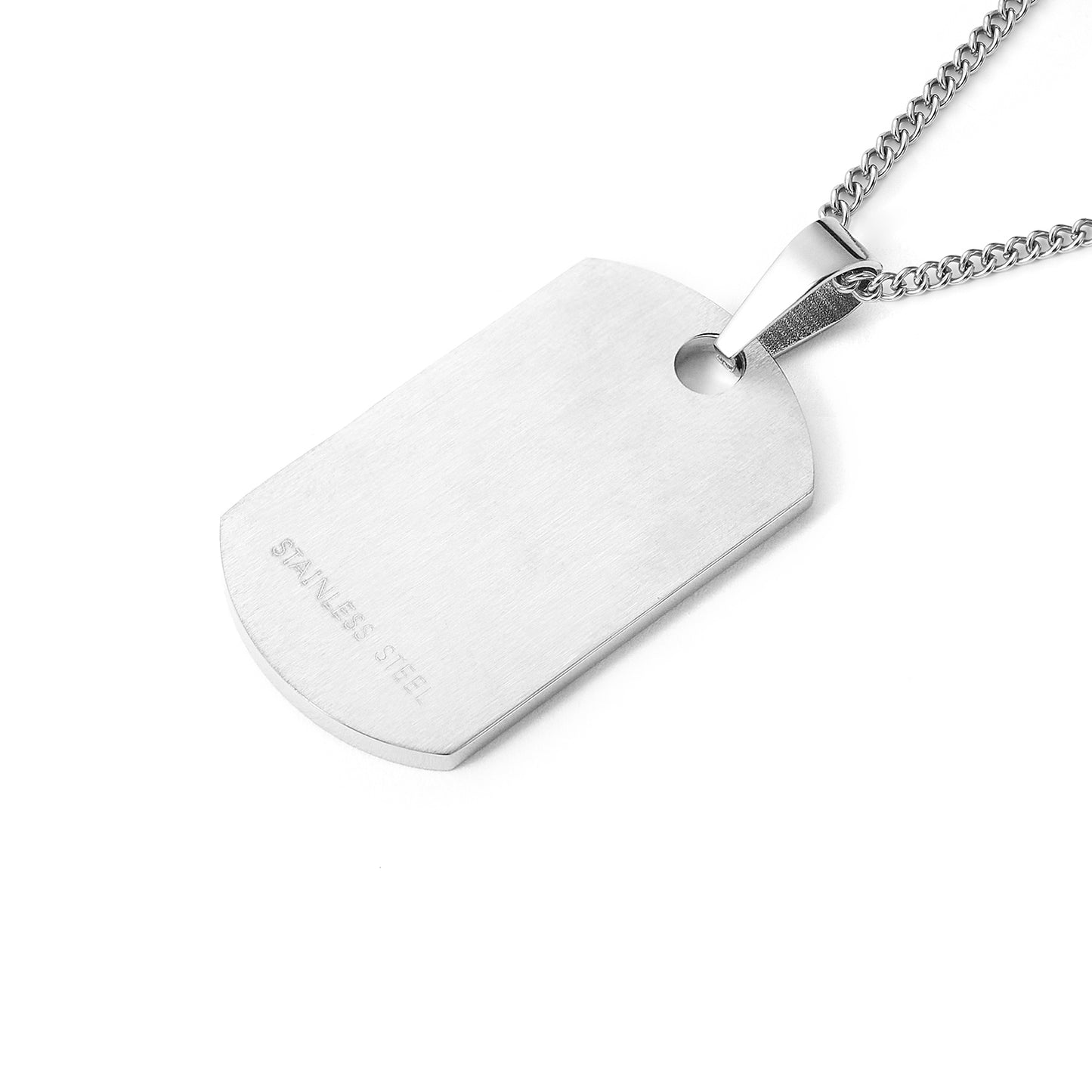 Personalized Vertical Bar DAD Pendant Engravable