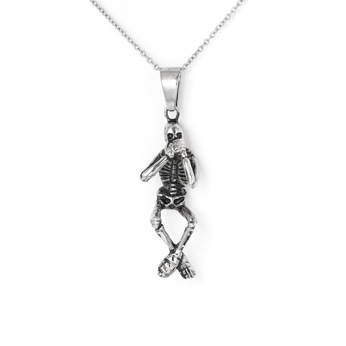 Vintage Skull Full Body Stainless Steel Pendant