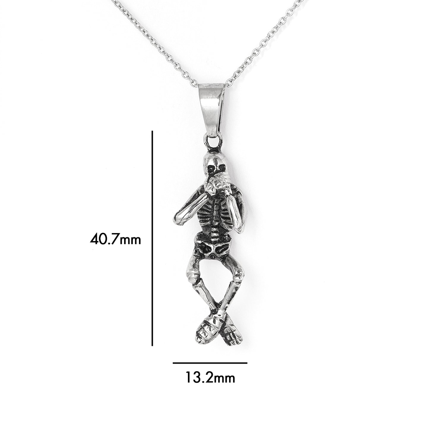 Vintage Skull Full Body Stainless Steel Pendant