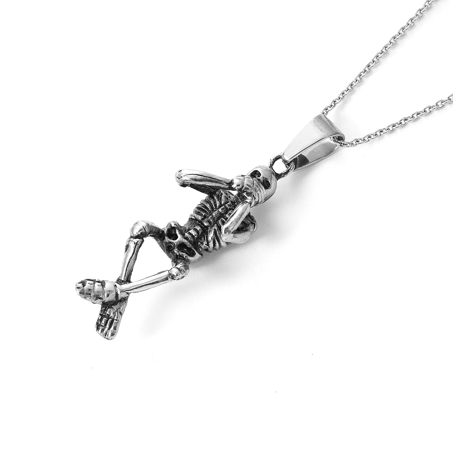 Vintage Skull Full Body Stainless Steel Pendant